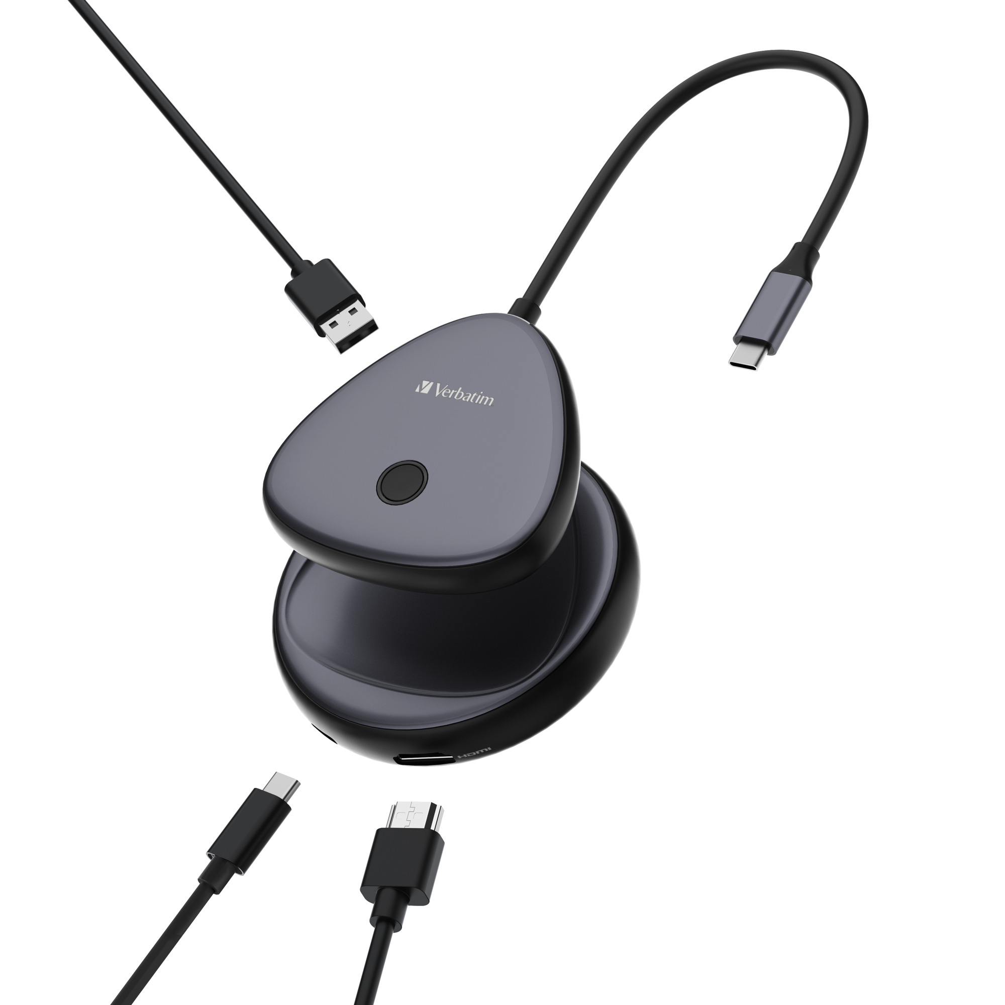 Verbatim USB-Hub Share my Screen WDA-02 USB-C schwarz