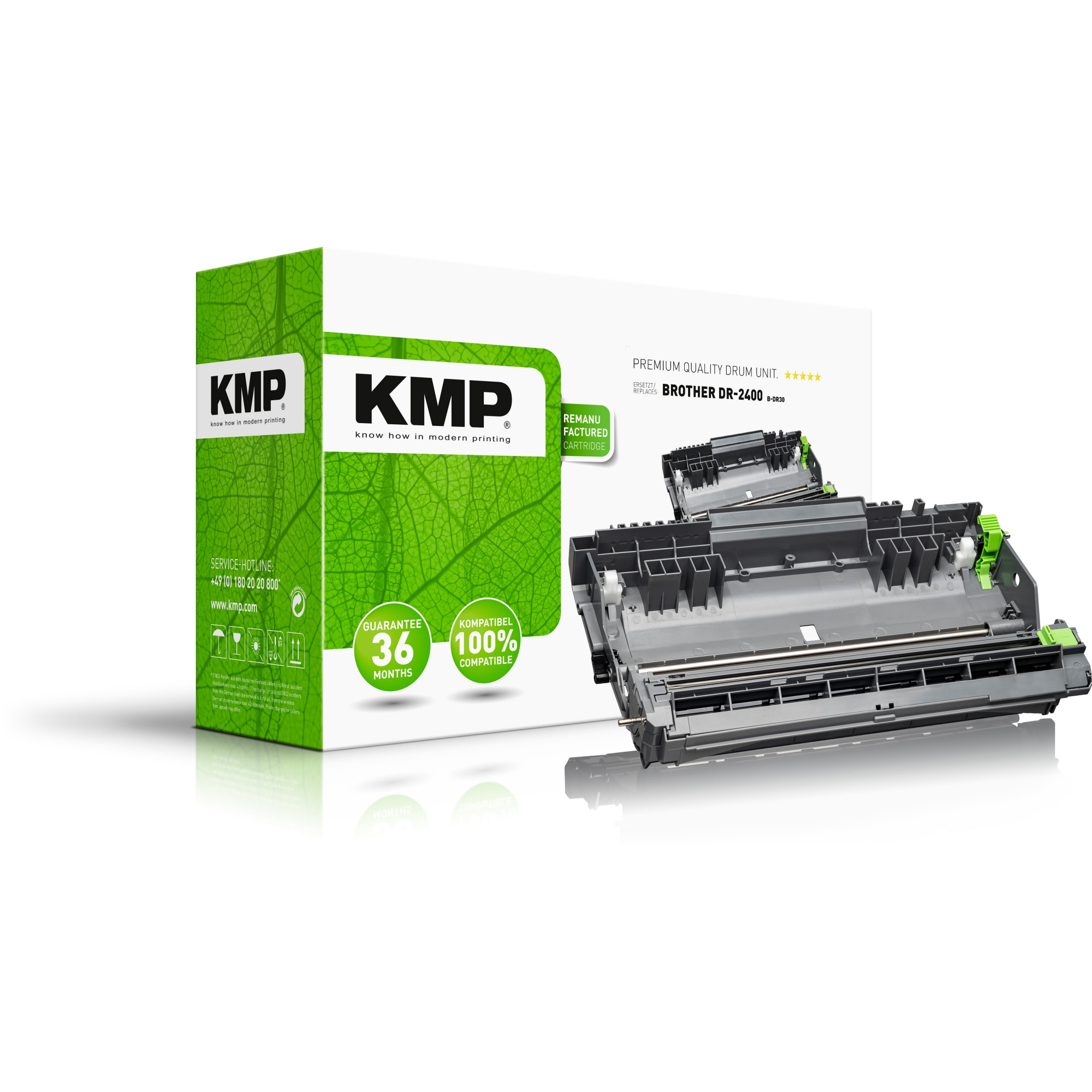 KMP Trommel Kompatibel mit: Brother DR-2400 B-DR30 ca. 12.000 Seiten schwarz