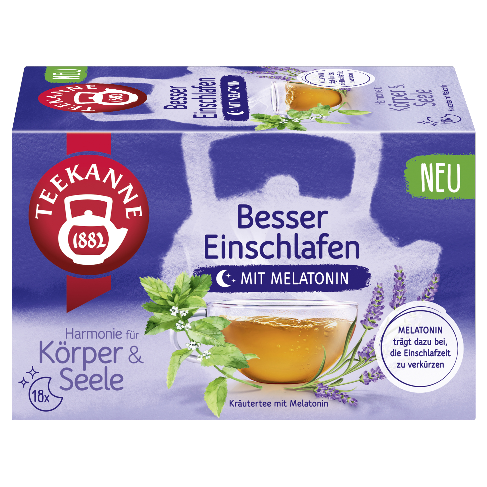 Teekanne Tee Harmonie für Körper & Seele Besser Einschlafen 18 Btl./Pack.