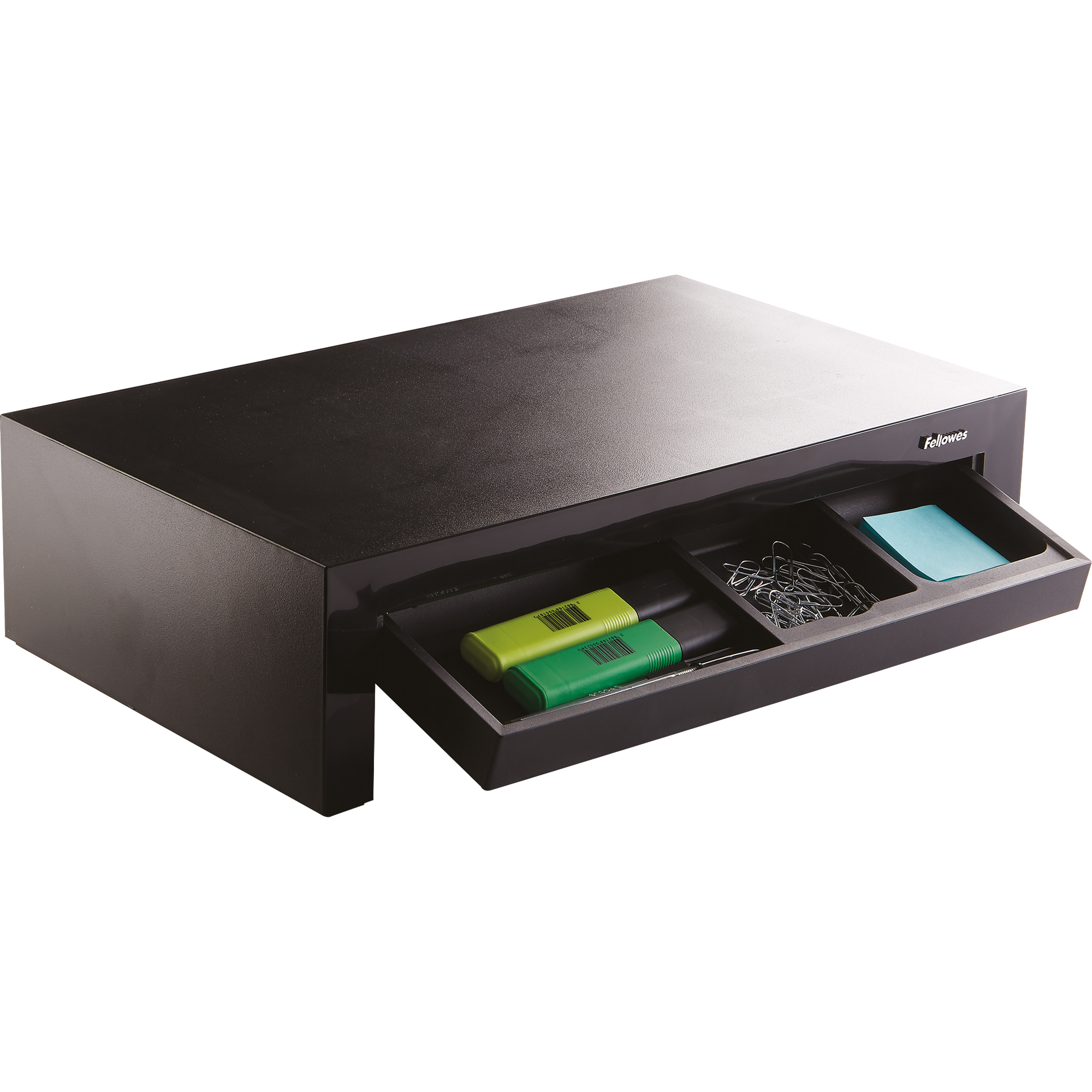 Fellowes® Monitorständer Designer Suites™ 40,6 x 11-15 x 23,8 cm (B x H x T) 18kg höhenverstellbar Kunststoff schwarz