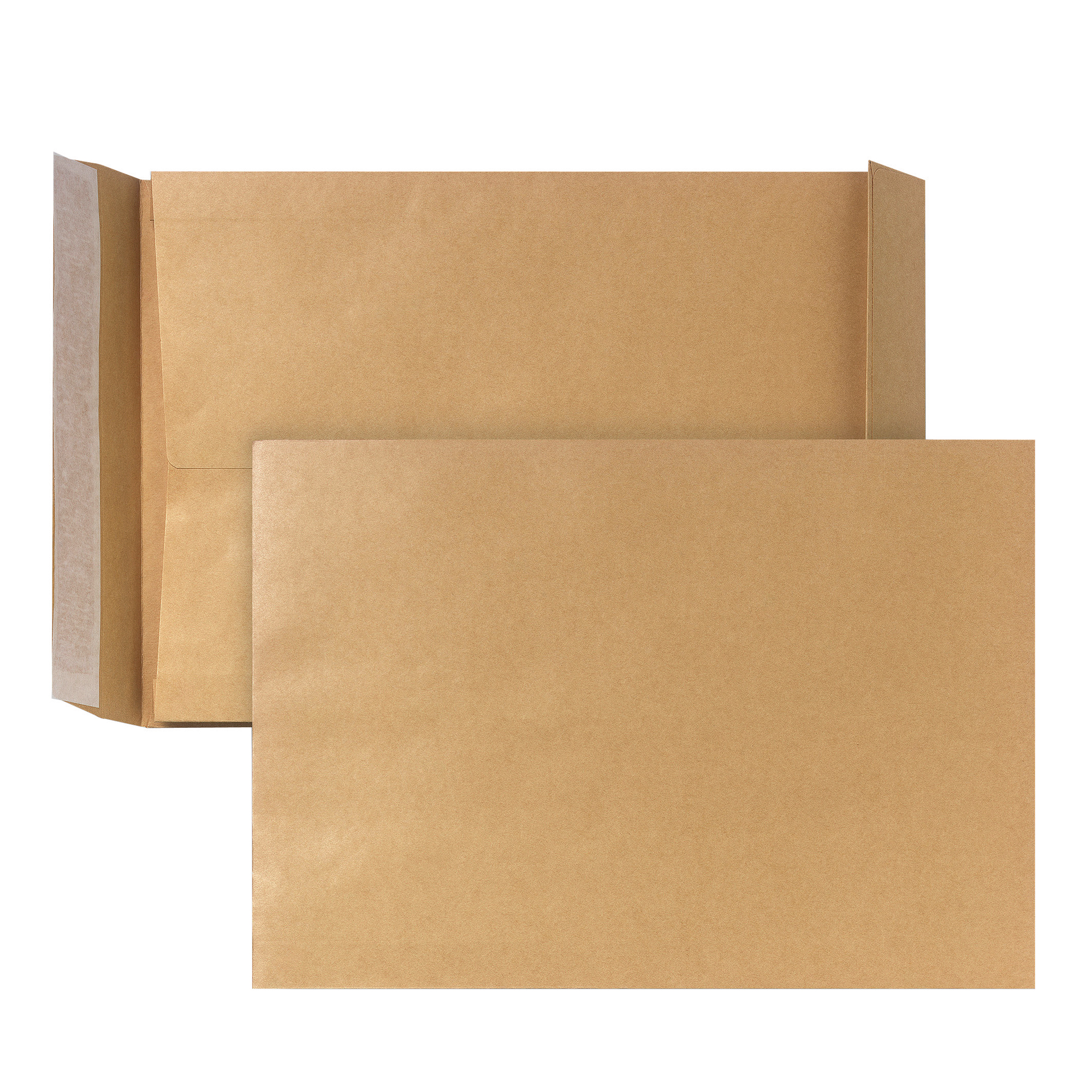 POSTHORN Faltentasche DIN B4 250 x 353 mm (B x H) ohne Fenster 130g/m² mit Haftklebung Papier braun 200 St./Pack.