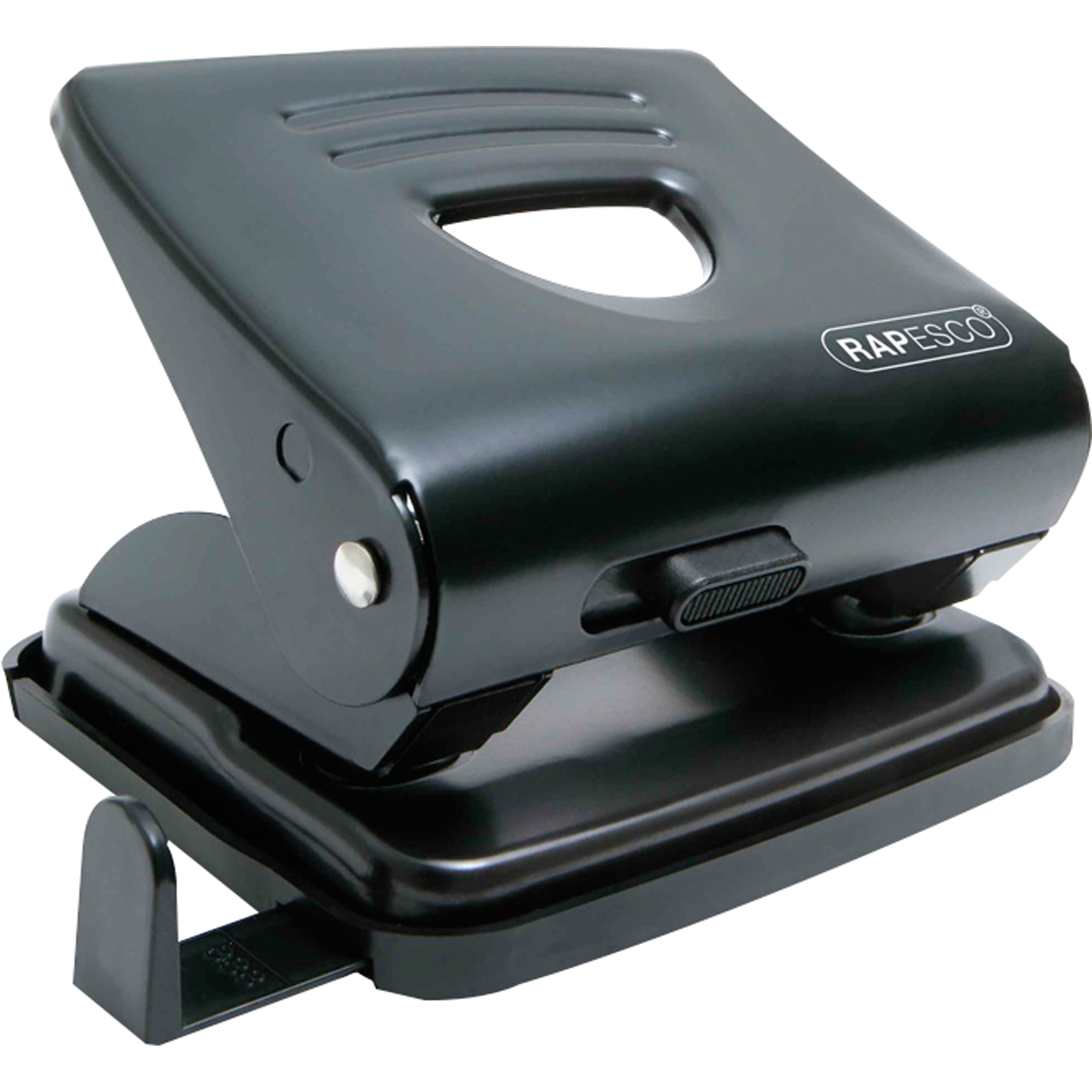 RAPESCO Locher 825 8cm 25 Bl. (80 g/m²) mit Anschlagschiene schwarz