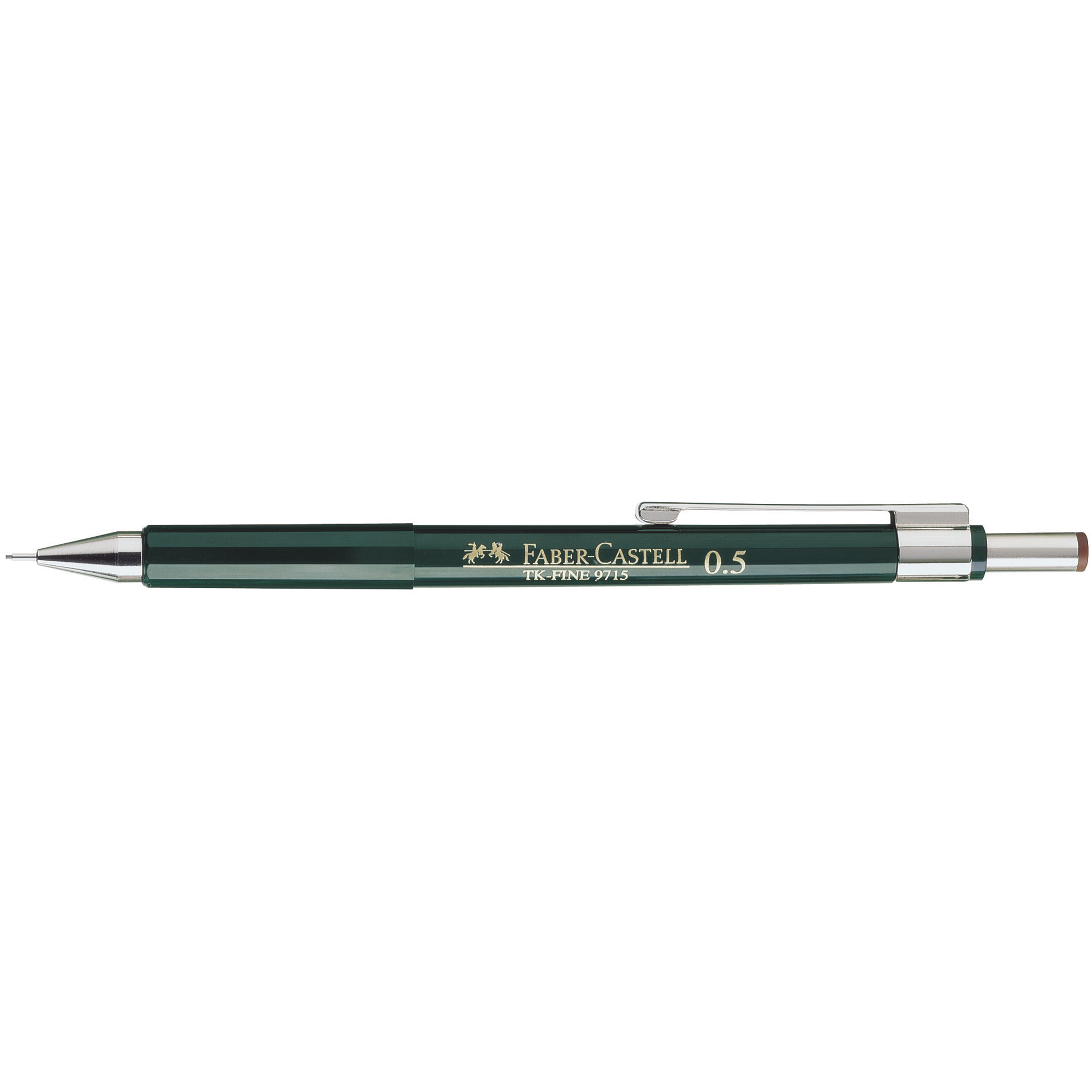 Faber-Castell Druckbleistift TK®-FINE 9715 0,5mm HB inkl. 3 Feinminen dunkelgrün