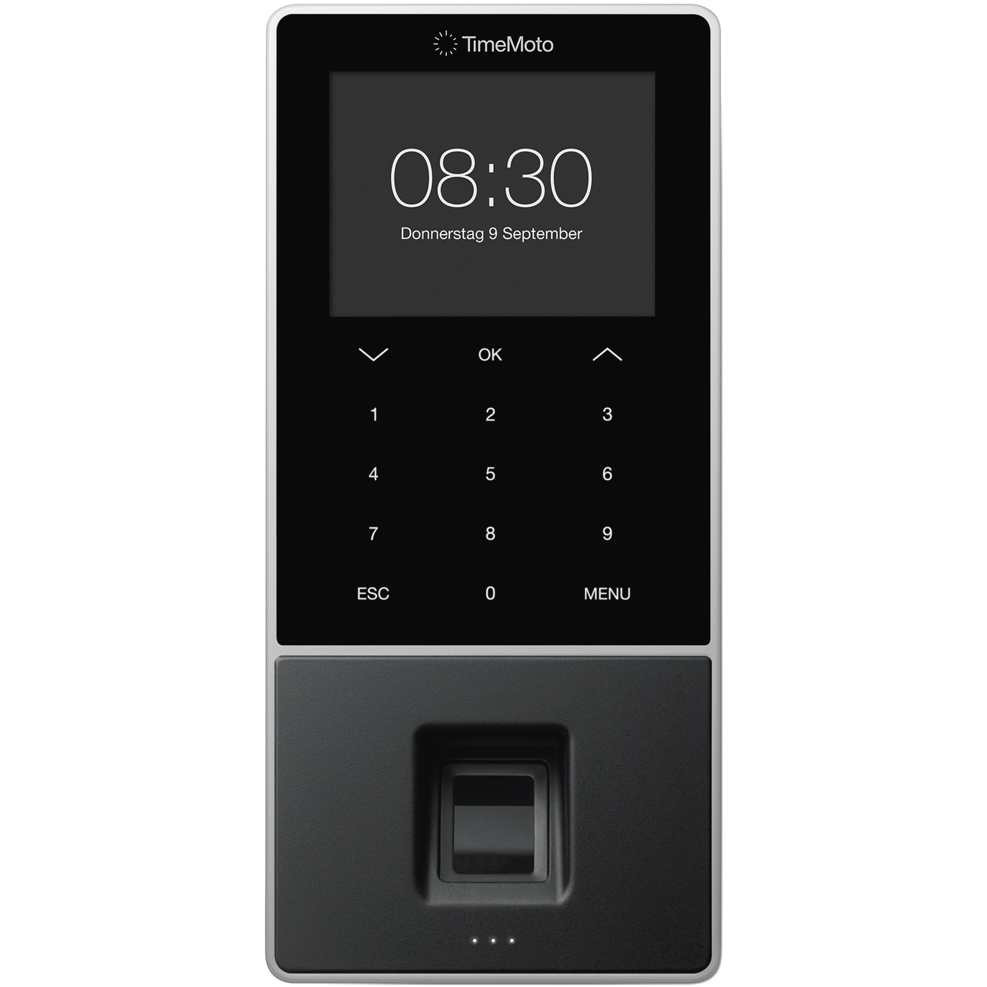 TIMEMOTO Zeiterfassungssystem TM-828 SC 9,95 x 21,5 x 4,43 cm (B x H x T) RFID-Sensor Windows® universell LAN, WiFi, USB-Host