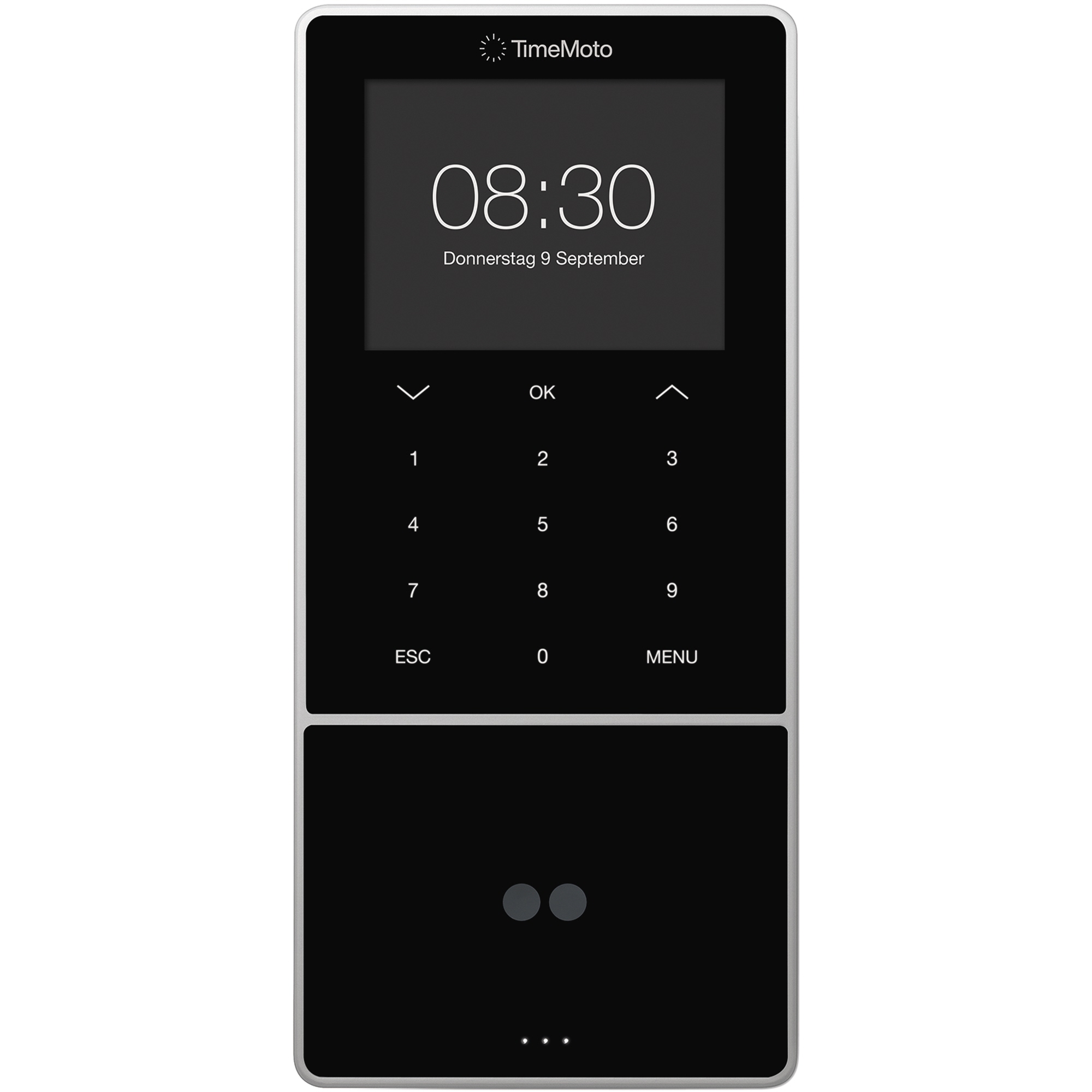TIMEMOTO Zeiterfassungssystem TM-838 SC 9,95 x 21,5 x 4,43 cm (B x H x T) RFID-Sensor Windows® universell LAN, WiFi, USB-Host