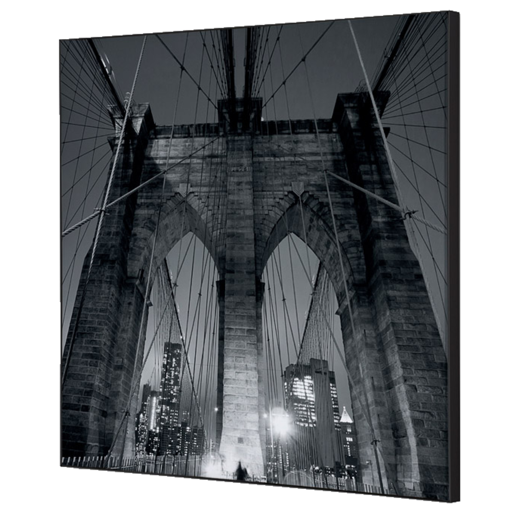 Showdown® Displays Dekobild New York Manhattan Brücke 40 x 40 cm (B x H) Holz