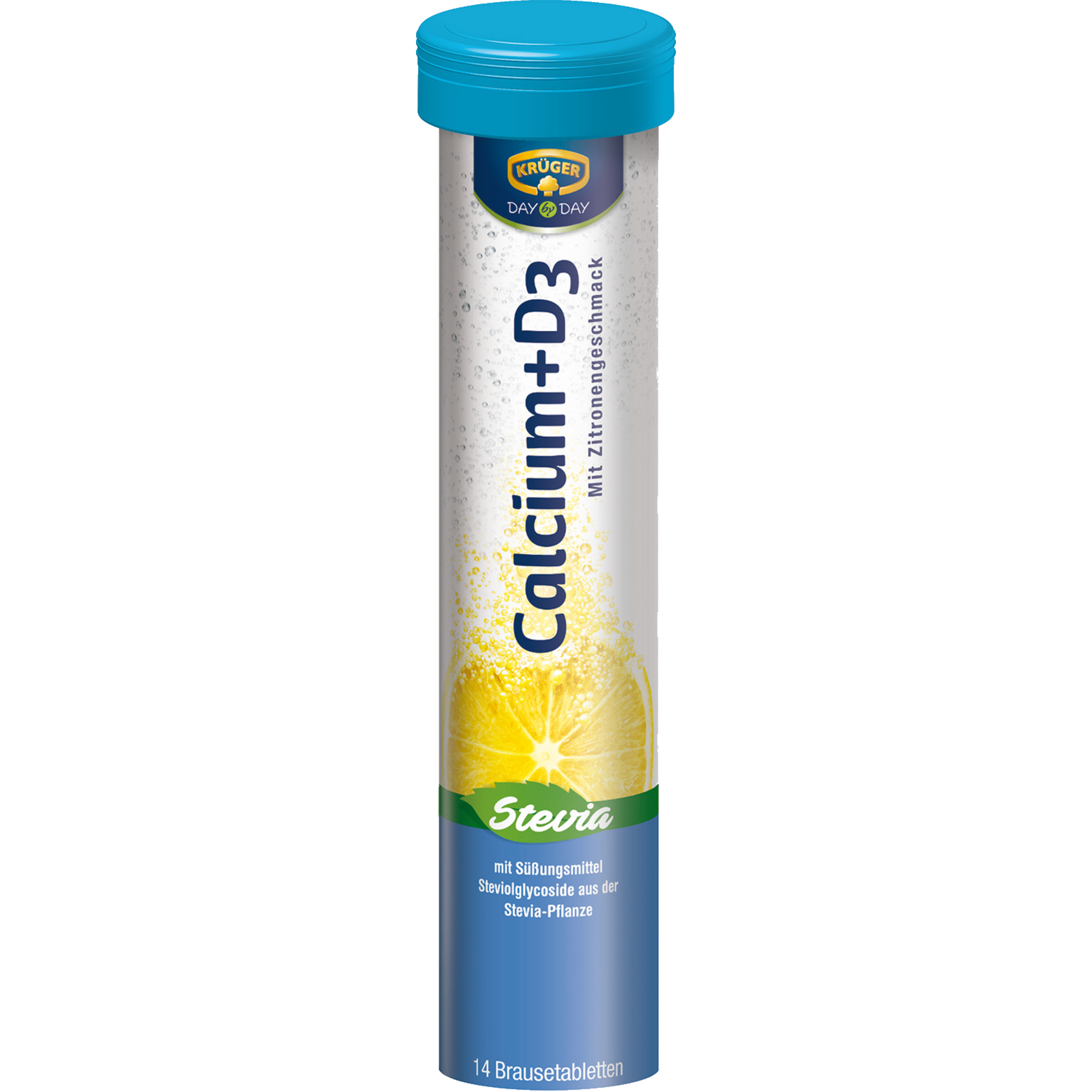 KRÜGER DAY by DAY Nahrungsergänzungsmittel Calcium+D3 Brausetablette 14 St./Pack.
