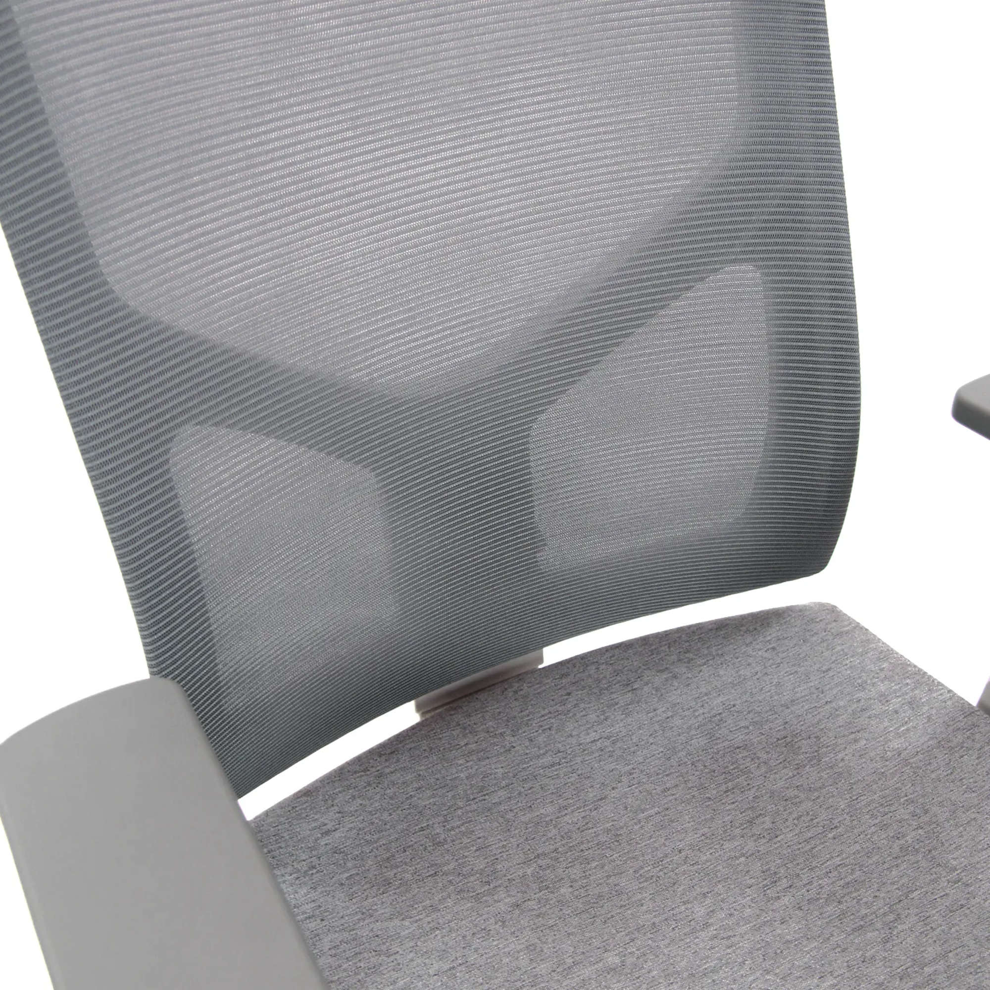 hjh OFFICE Besucherstuhl BRETON V W 120kg 100 % Polyester grau