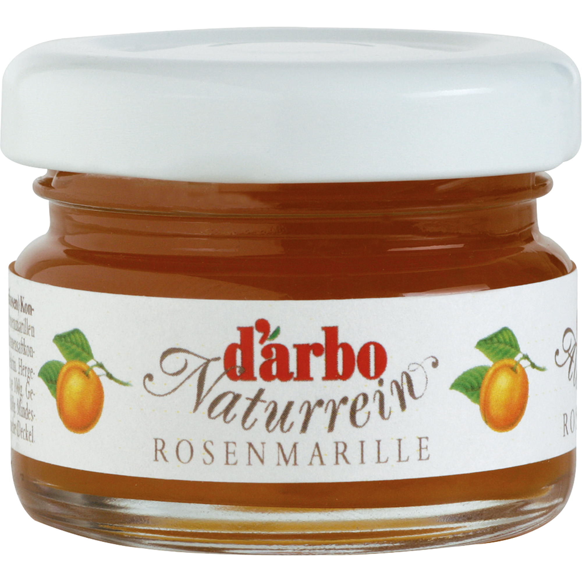 Darbo Brotaufstrich Konfitüre Erdbeere, Marille (Aprikose), Himbeere, Kirsche, Schwarze Johannisbeere Glas 60 x 28 g/Pack.