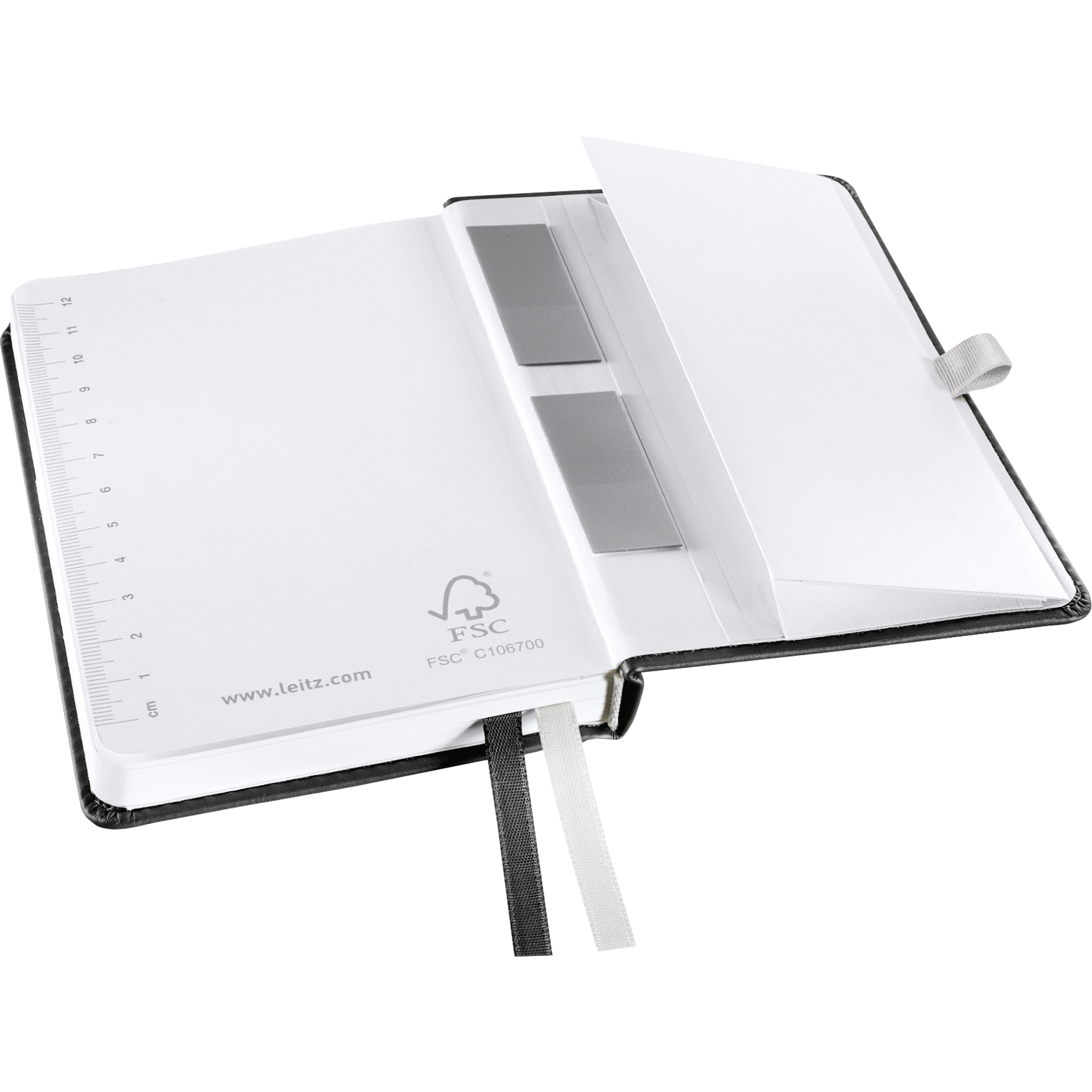 Leitz Notizbuch Style DIN A5 kariert satin schwarz 80 Bl.