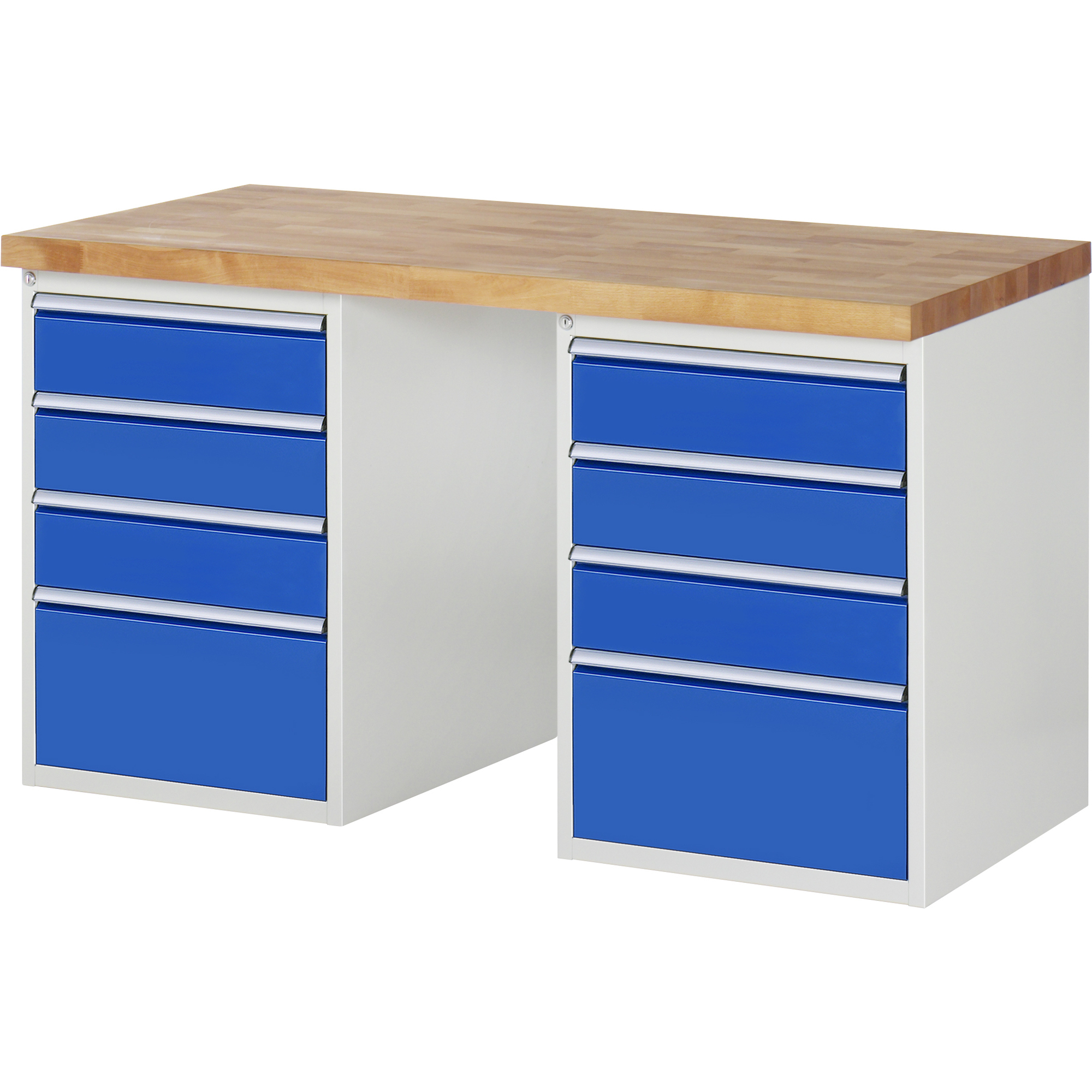 RAU Werkbank 7000 1.500 x 890 x 700 mm (B x H x T) enzianblau lichtgrau