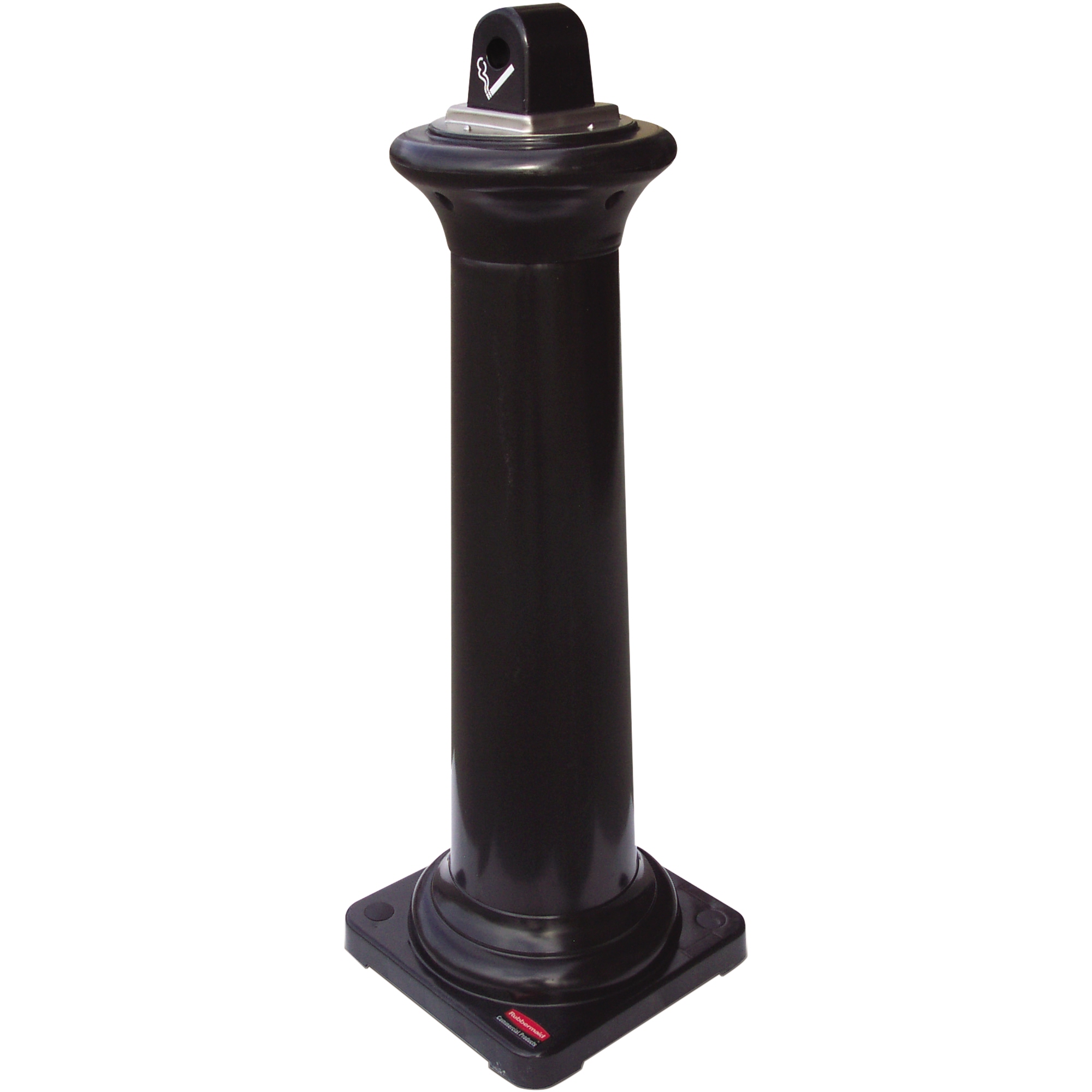 Rubbermaid Standascher GroundsKeeper® 33,02 x 97,49 x 33,02 cm (B x H x T) Stahl schwarz