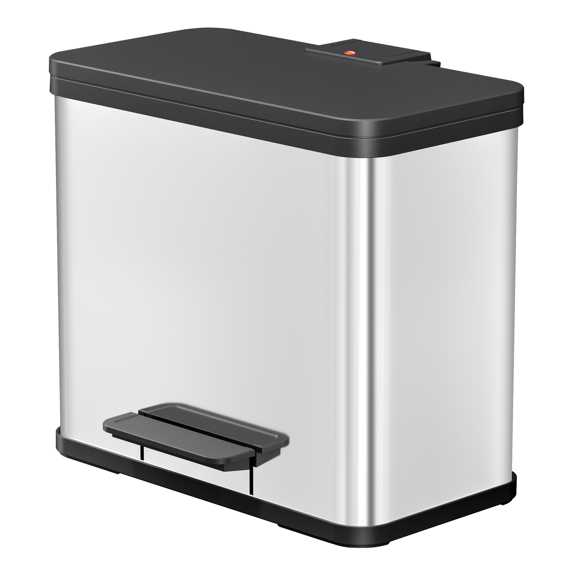 Hailo Tretabfalleimer Öko trio Plus L 47 x 43 x 34 cm (B x H x T) 3 x 9l Edelstahl edelstahl