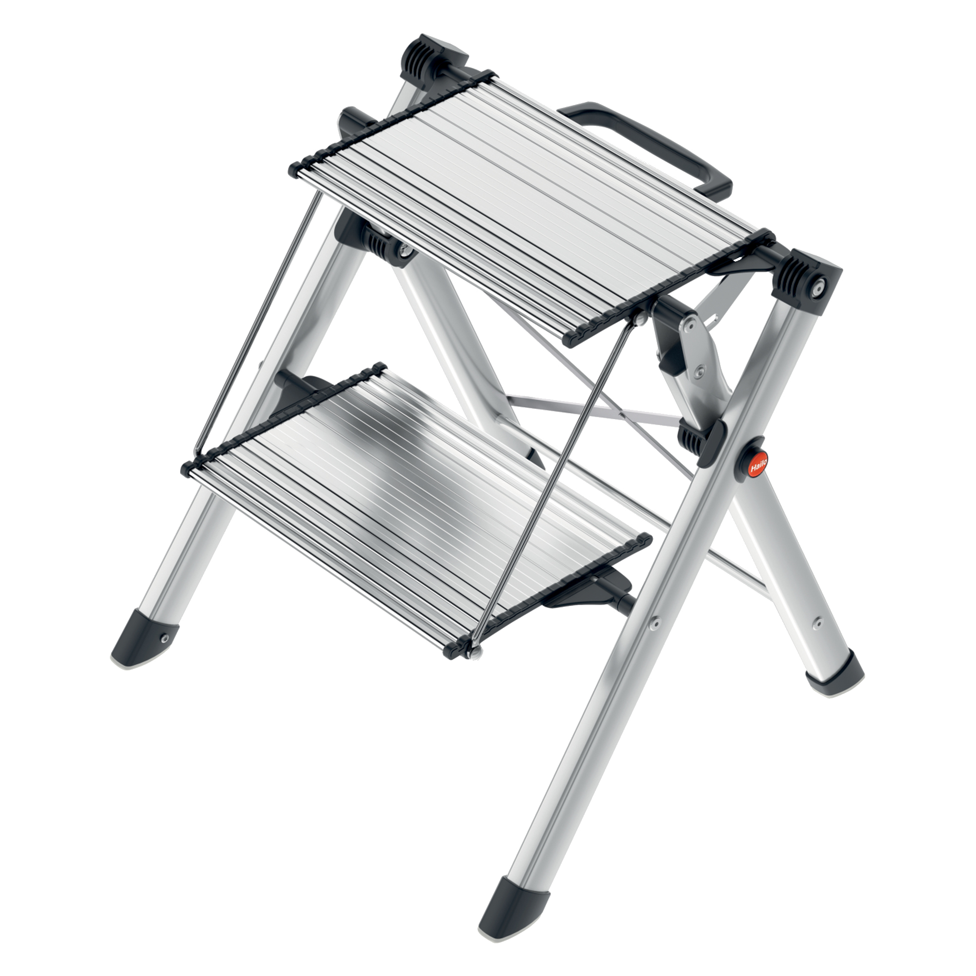 Hailo Klapptritt MK80 ComfortLine 2,44m silber 2 Stufen