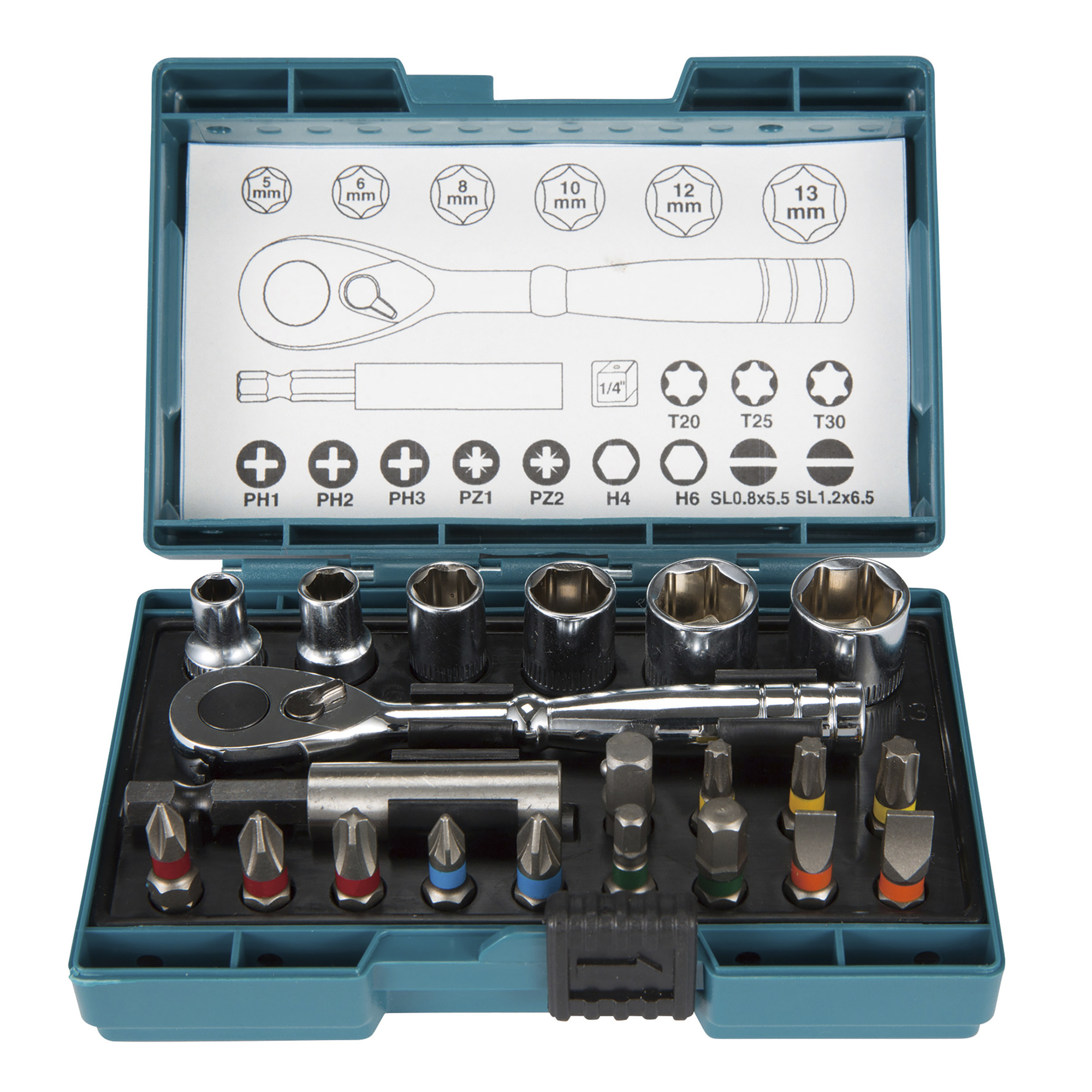 Makita® Steckschlüssel-Satz B-54081 21 Teile