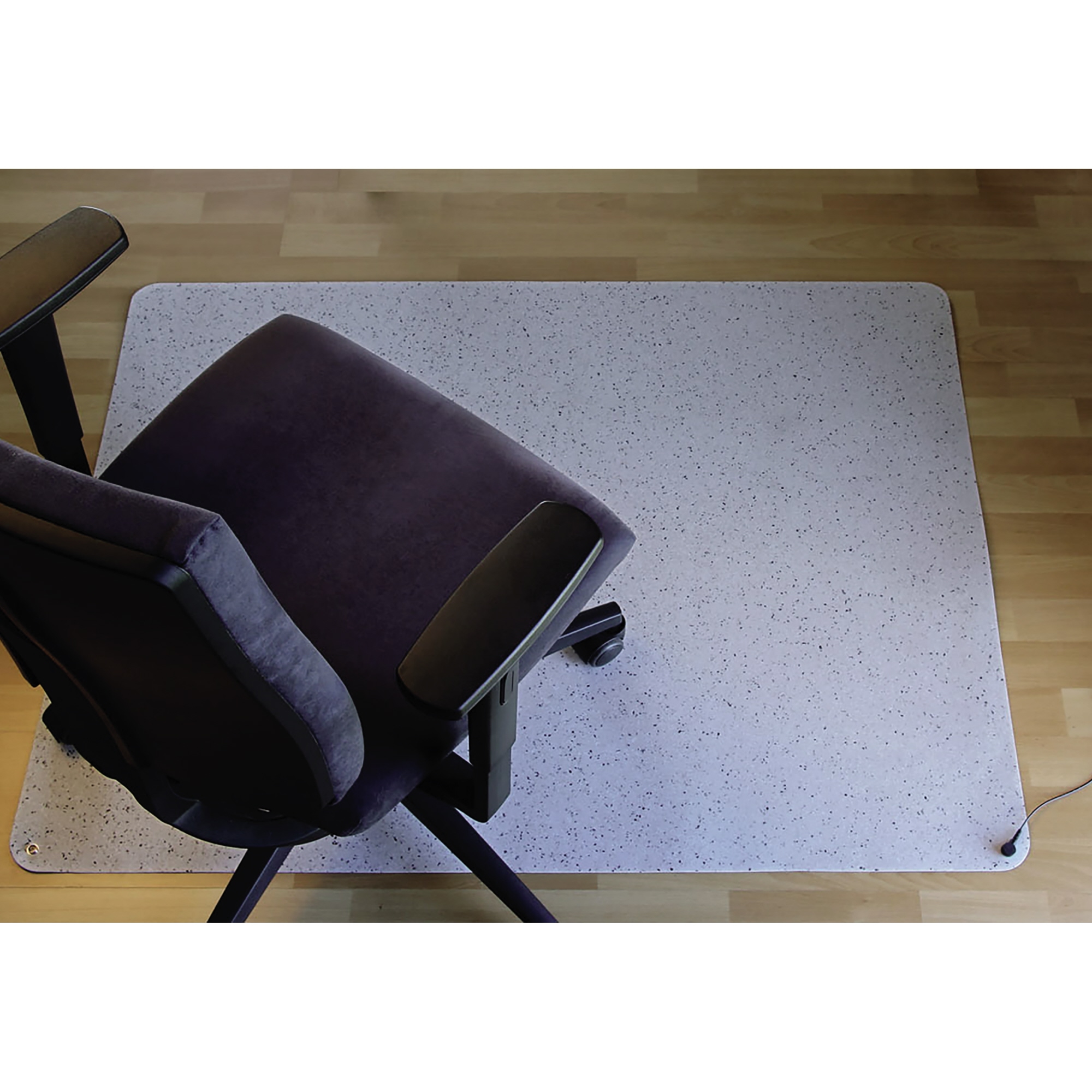 RS Bodenschutzmatte Yoga Flat ESD 120 x 110 cm (B x T) Kautschuk grau marmoriert