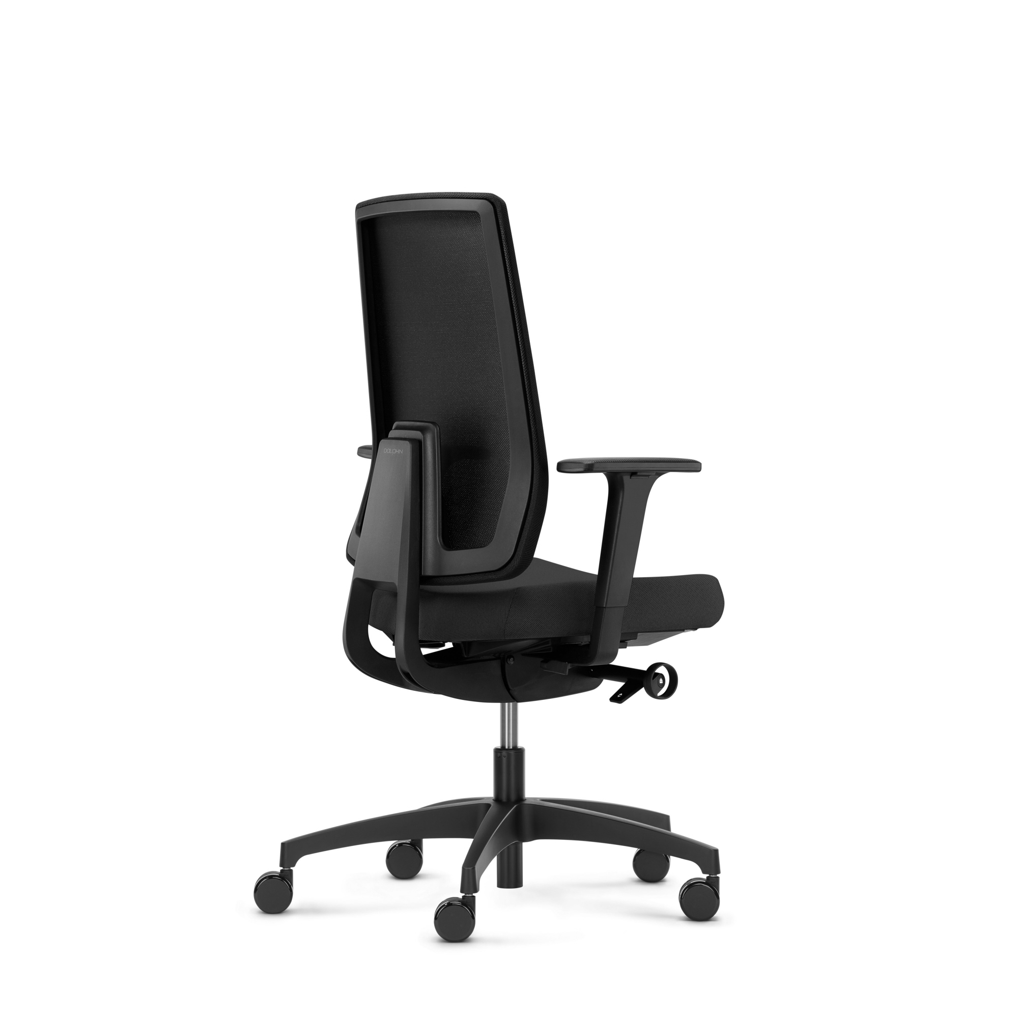 Dauphin Bürodrehstuhl Indeed mesh 40-52cm Synchronmechanik Rolle weich gebremst (für Hartboden) Kunststoff schwarz
