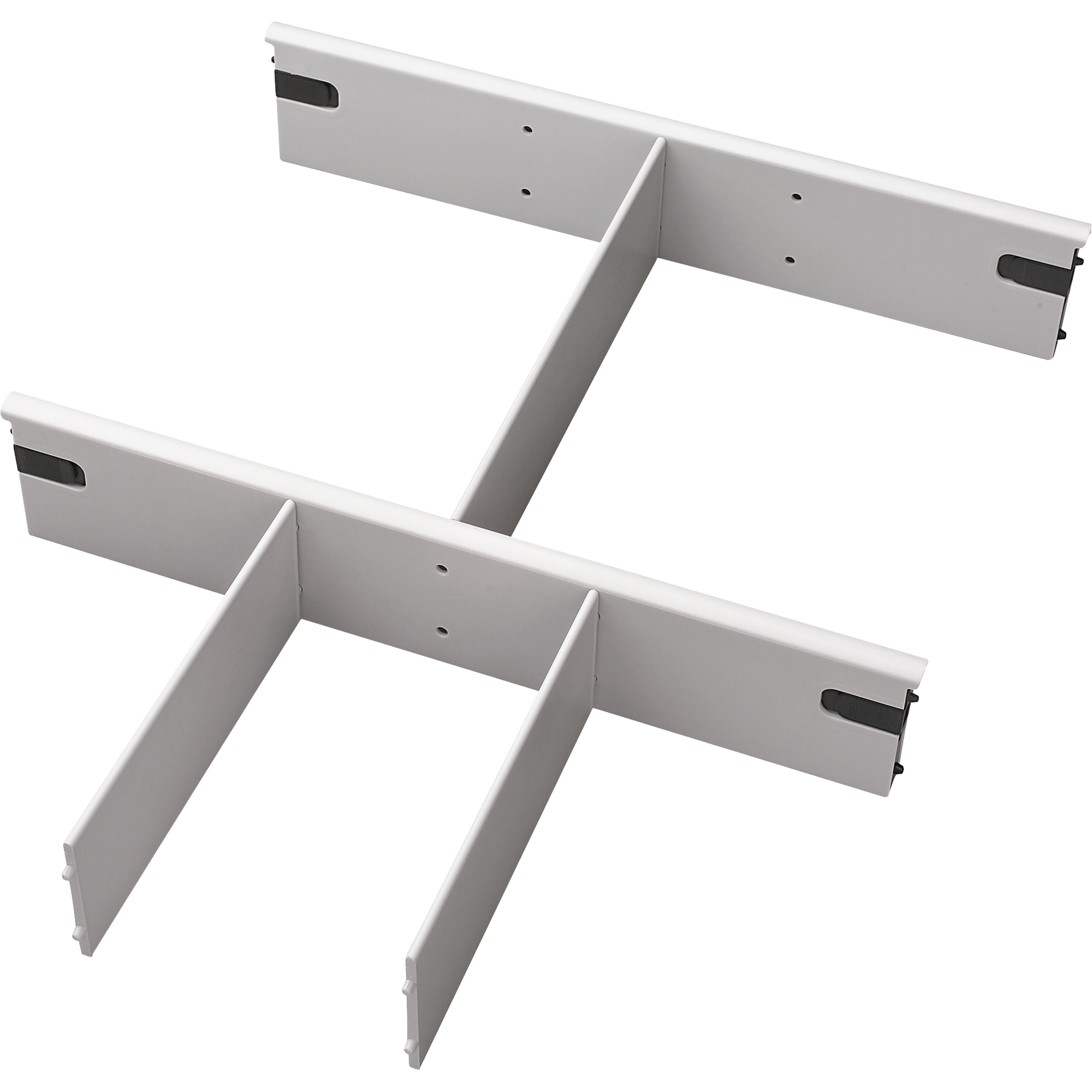 Hammerbacher Schubladenteiler 333 x 63 x 220/162 mm (B x H x T) Polystyrol lichtgrau 10 St./Pack.