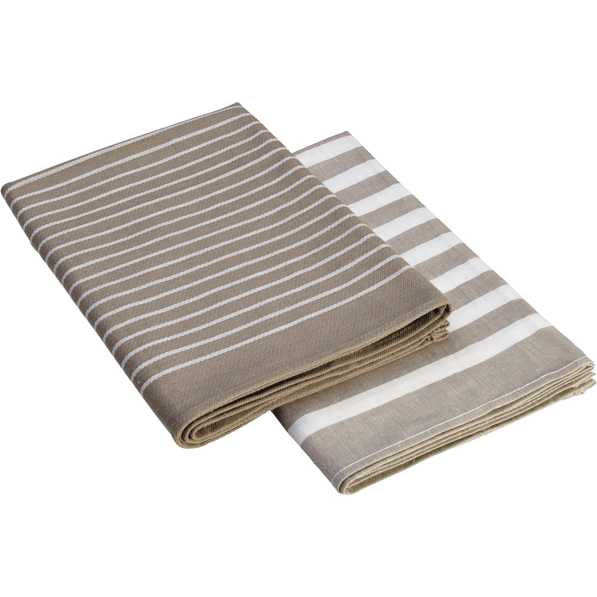 memo Geschirrhandtuch 50 x 70 cm (B x H) 100 % Bio-Baumwolle grau/weiß 2 St./Pack.