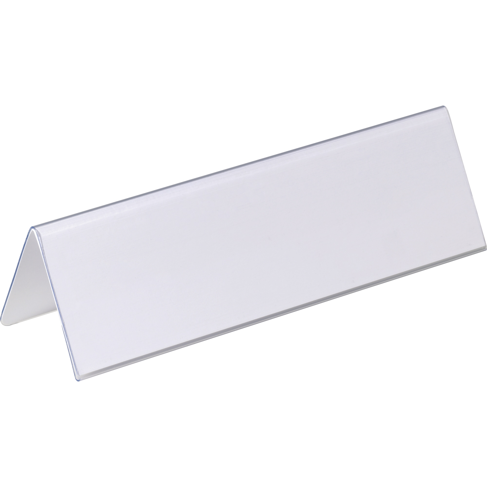 DURABLE Tischnamensschild 210 x 61/122 mm (B x H) PVC-Hartfolie transparent 25 St./Pack.