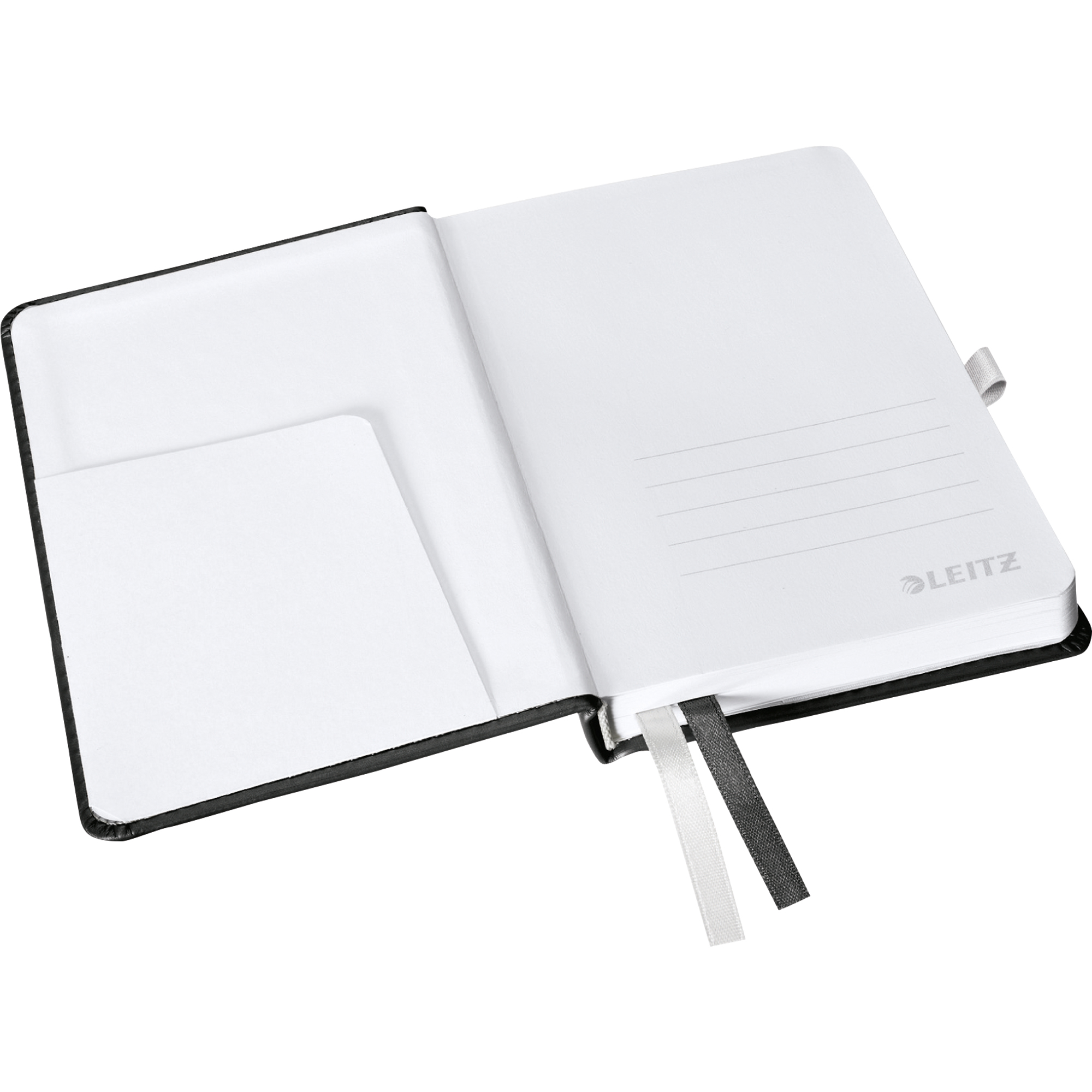Leitz Notizbuch Style DIN A5 kariert satin schwarz 80 Bl.