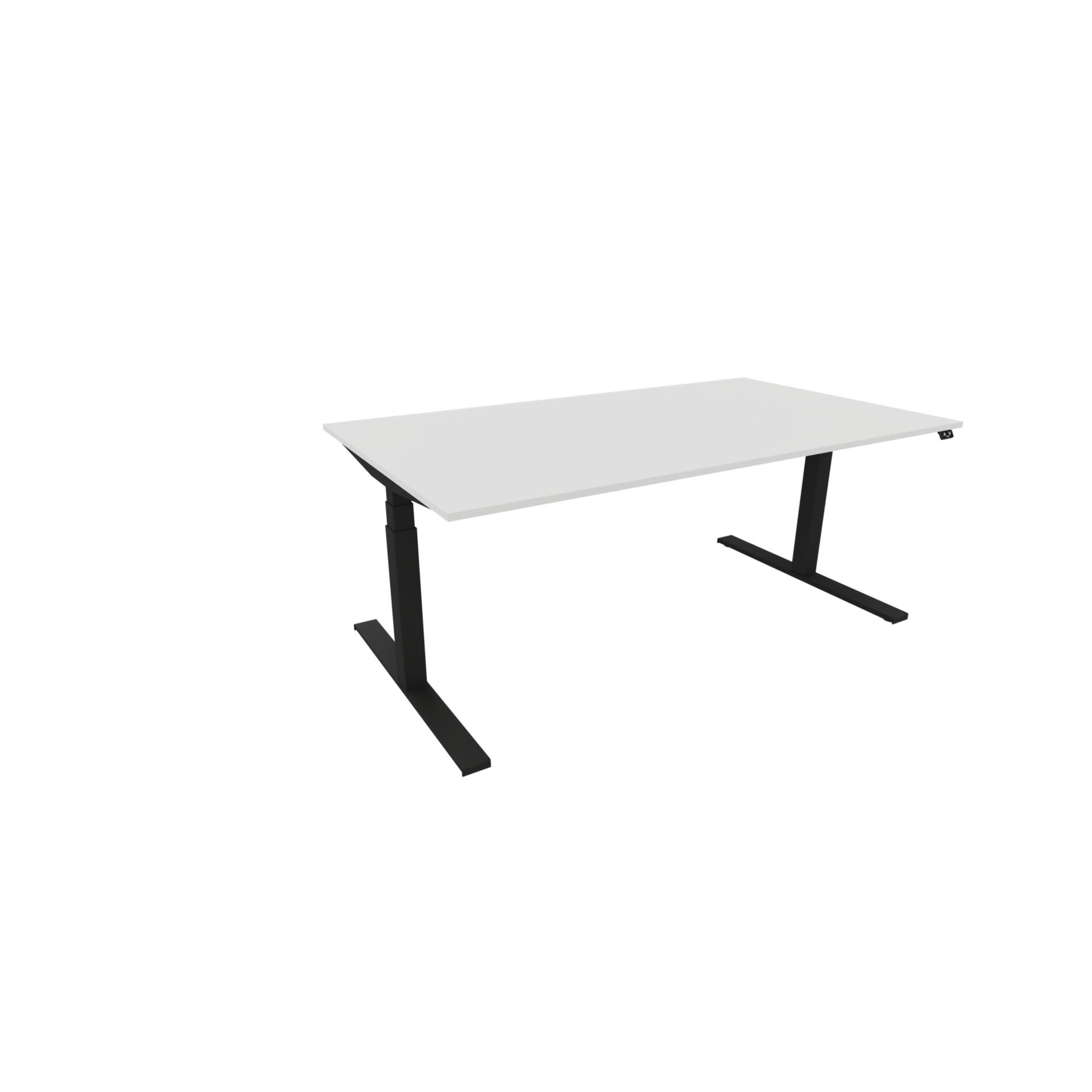NowyStyl Schreibtisch eModel 3.0 Maße: 1.800 x 650-1.310 x 1.000 mm (B x H x T) Holz weiß