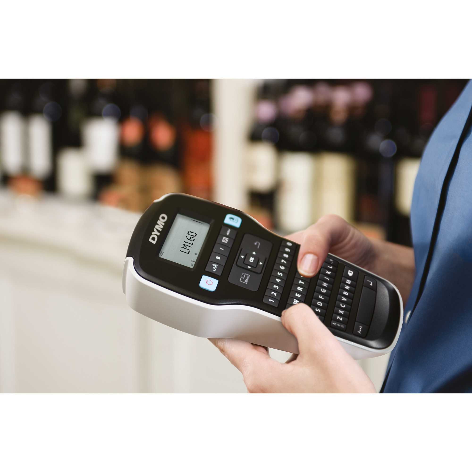 DYMO® Beschriftungsgerät LabelManager™ 160 1 Display-Zeile 6 Schriftgrößen 2 Druckzeilen inkl. D1-Starter-Schriftbandkassette (12 mm x 3 m, schwarz auf weiß)