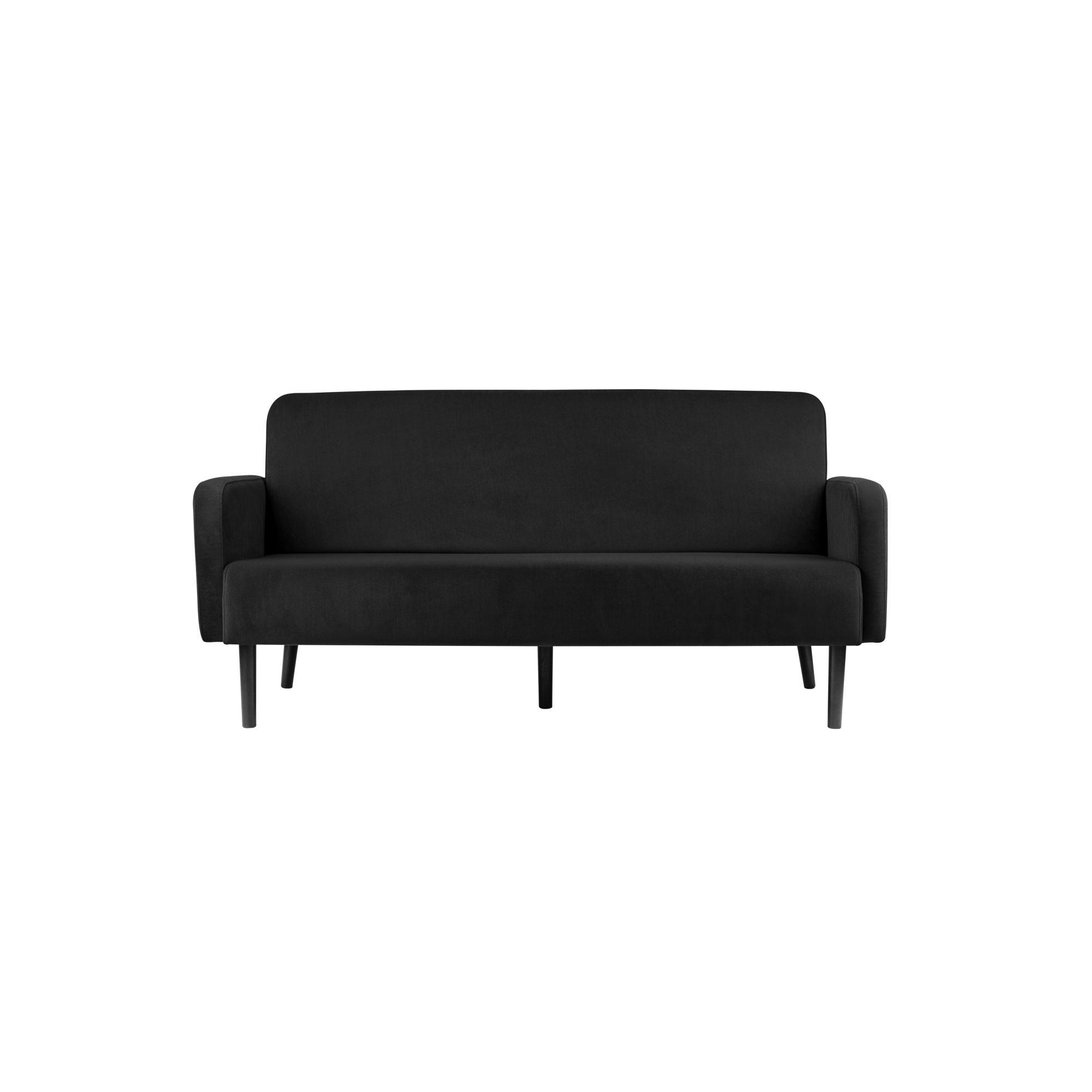Paperflow Sofa easyChair LISBOA 176 x 83 x 81,5 cm (B x H x T) Samt (100 % Polyester) schwarz
