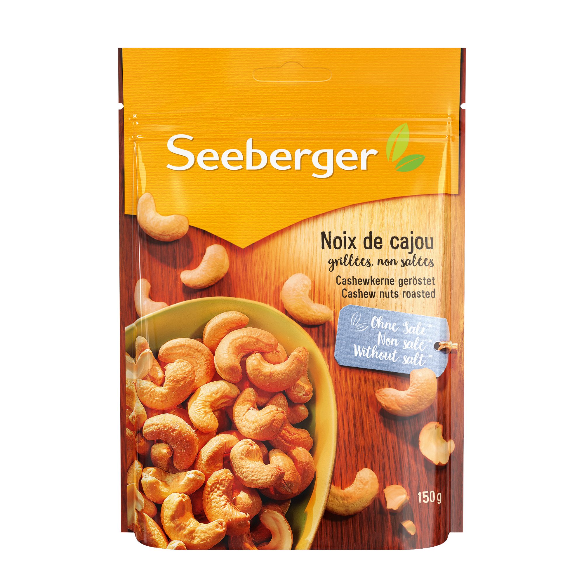 SEEBERGER Cashewkerne geröstet 150 g/Pack.