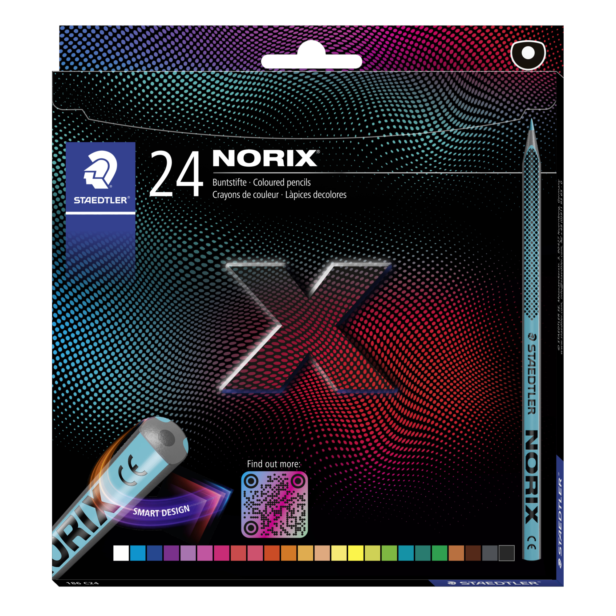STAEDTLER® Buntstift NORIX farbig sortiert 24 St./Pack.