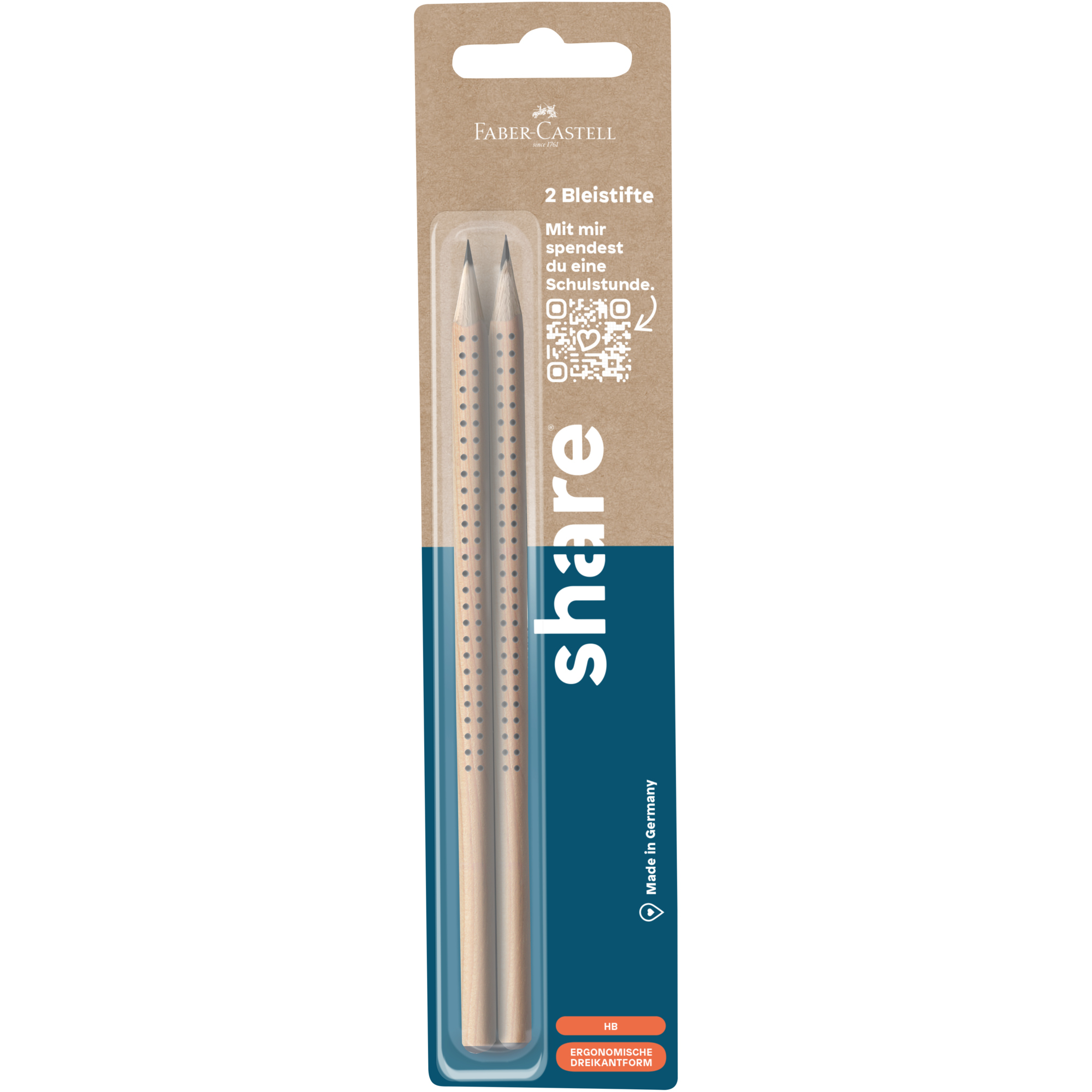 share Bleistift made by Faber-Castell HB 2 St./Pack.