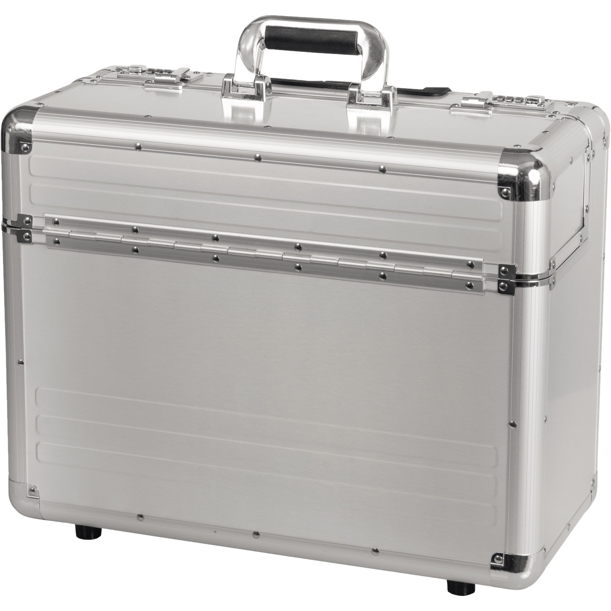 ALUMAXX® Pilotenkoffer OMEGA 48 x 38,5 x 23 cm (B x H x T) Zahlenkombinationsschloss Aluminium silber