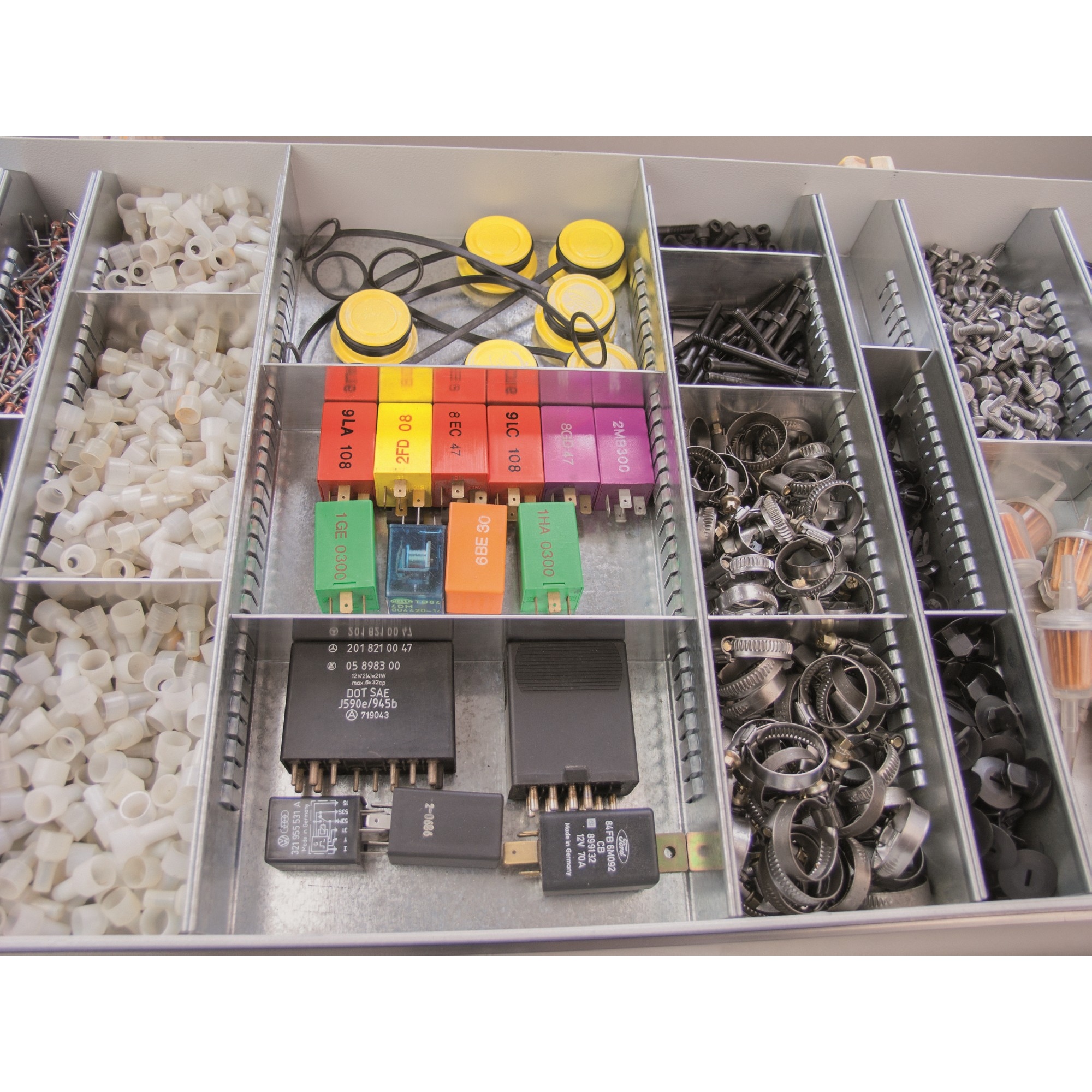 SCHULTE Schubladenteiler Aluminium aluminium