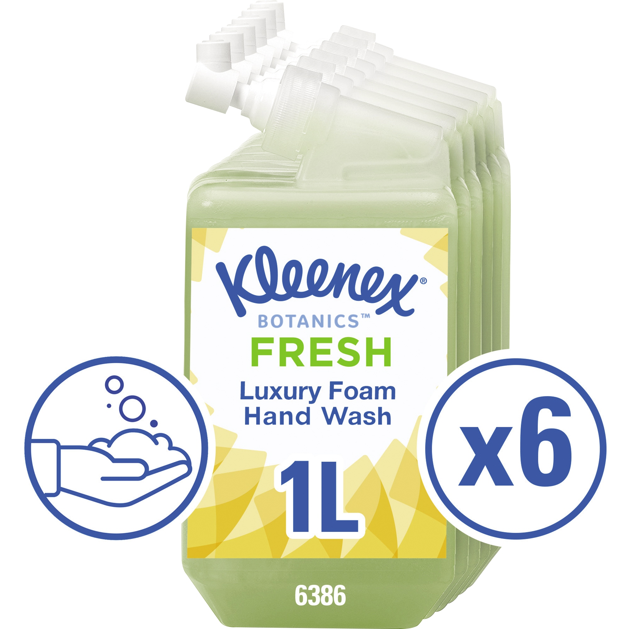 Kleenex® Schaumseife Botanics™ FRESH Aloe Vera, Gurke dermatologisch getestet Kartusche Kunststoff 1l