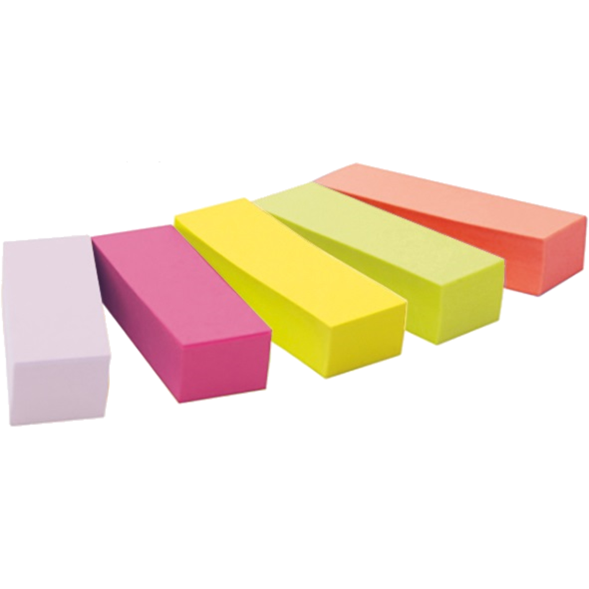 Post-it® Haftmarker Page Marker 50 x 15 mm (B x H) flieder, powerpink, neongelb, neongrün, vitalorange 100 Bl./Block 5 Block/Pack.