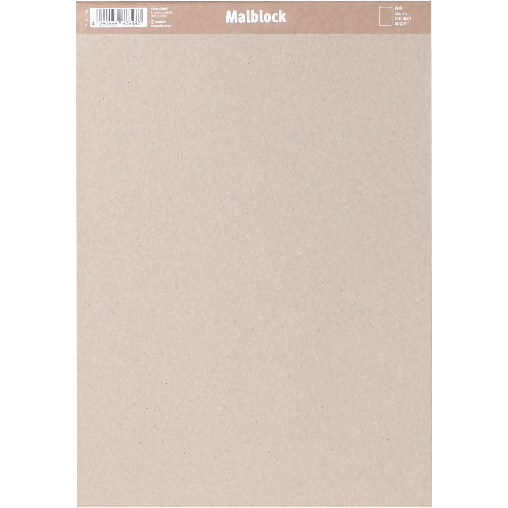 share Malblock DIN A4 80g/m² Leopard, Zebra 100 Bl.