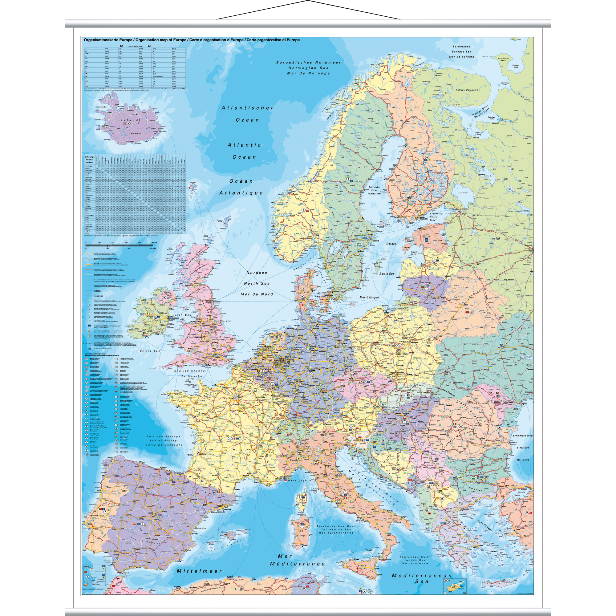 FRANKEN Landkartentafel 97 x 137 cm (B x H) Europa