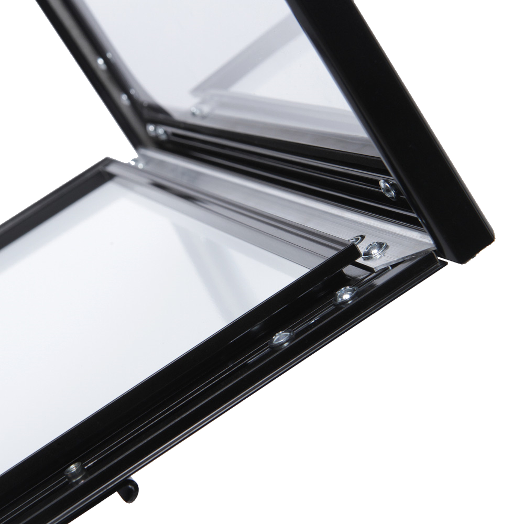 Showdown® Displays Infodisplay 50,5 x 112,5 x 45 cm (B x H x T) 2 x DIN A4 schwarz
