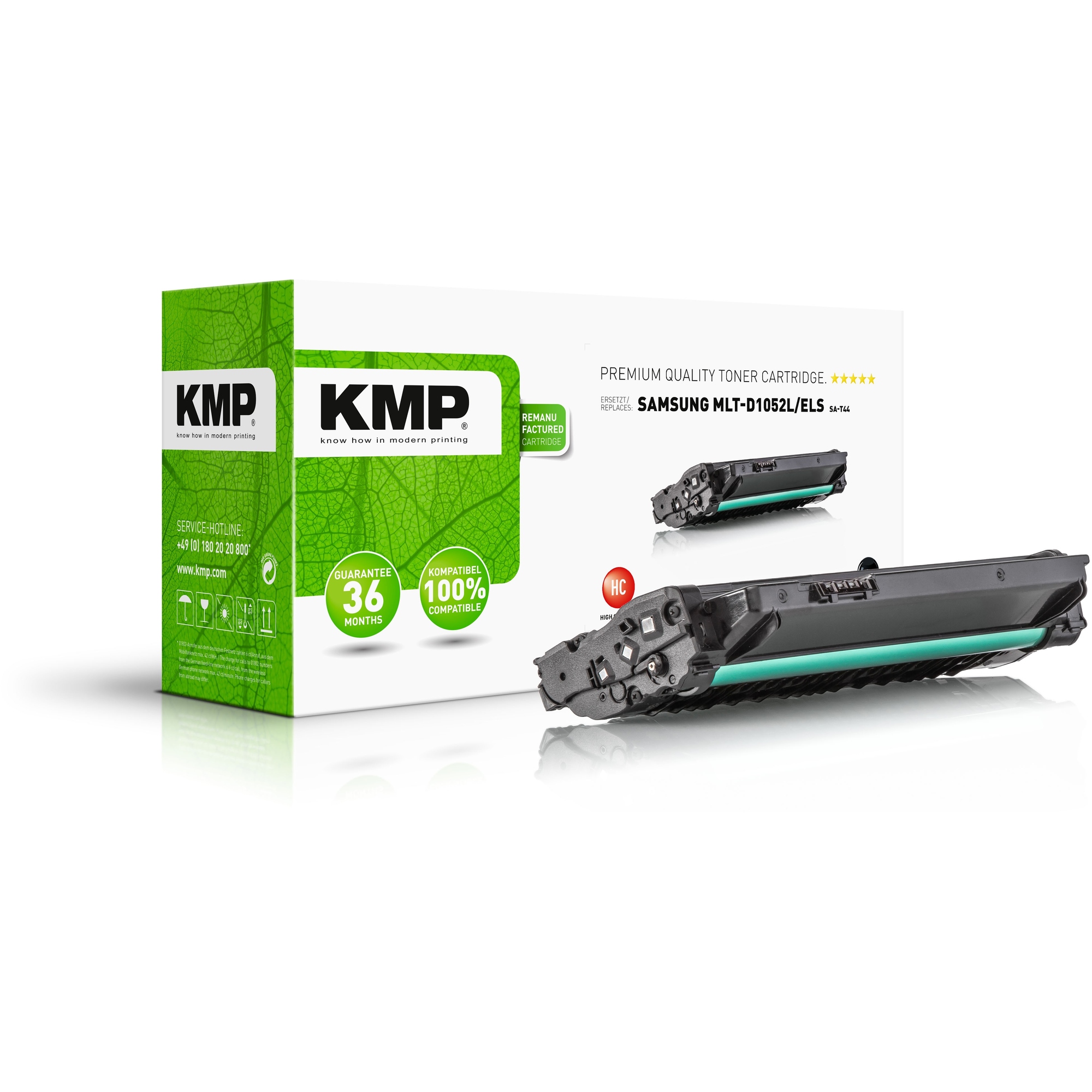 KMP Toner kein Originalzubehör Kompatibel mit: Samsung MLT-D1052L SA-T44 ca. 2.700 Seiten schwarz