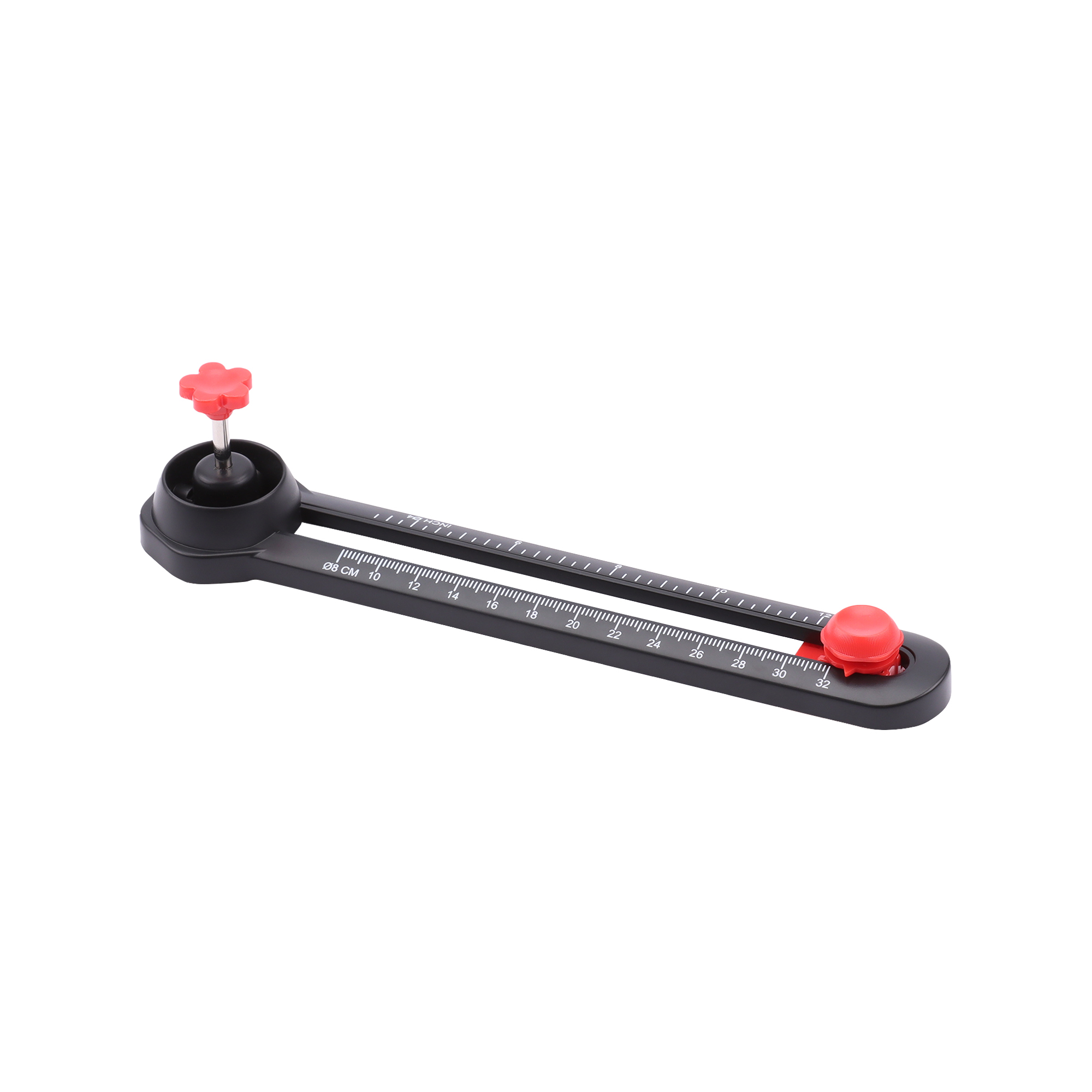 GENIE® Kreisschneider CC 140 Plus Karton, Papier 20 x 4,5 x 4,3 cm (B x H x T) Kunststoff schwarz/rot