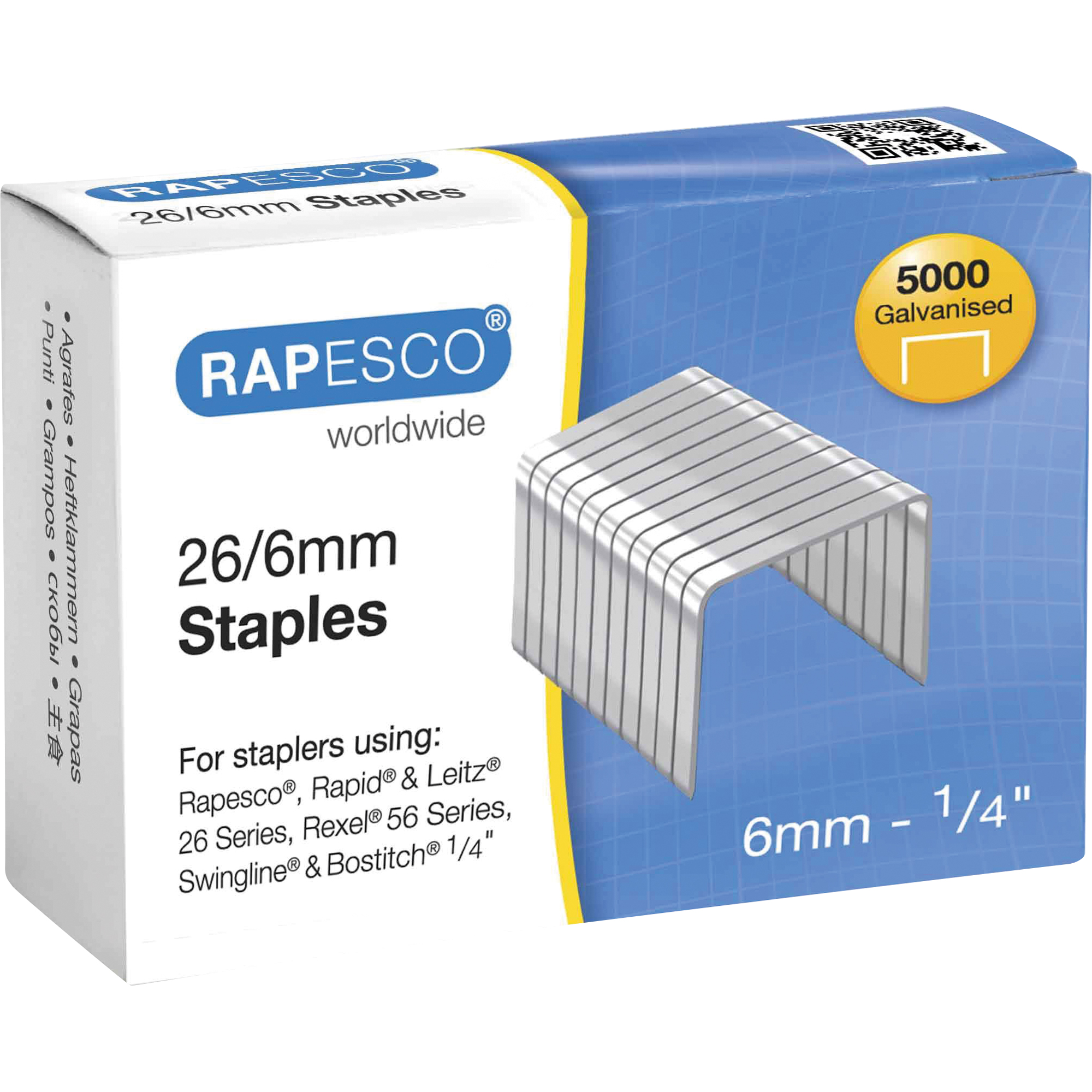 RAPESCO Heftklammer 24/6 5.000 St./Pack.