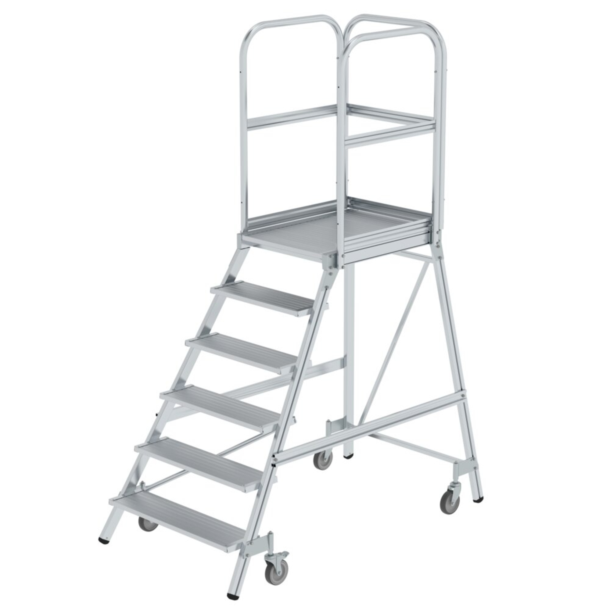 MUNK Podestleiter 3,5m Aluminium