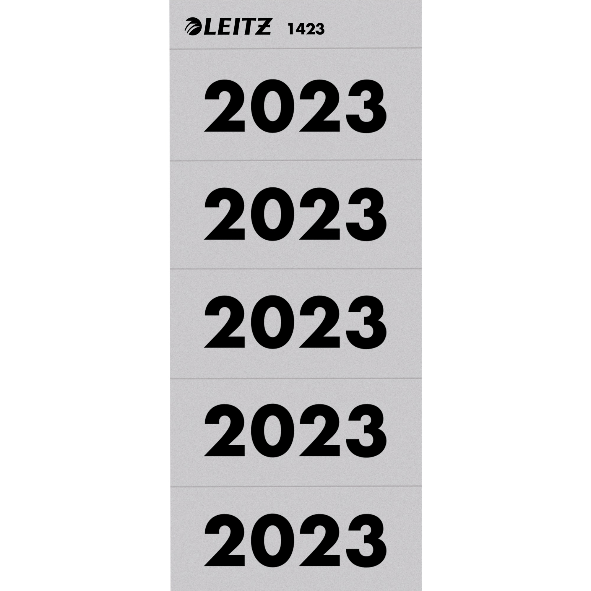 Leitz Jahresschild 60 x 25,5 mm (B x H) 2023 grau 100 St./Pack.