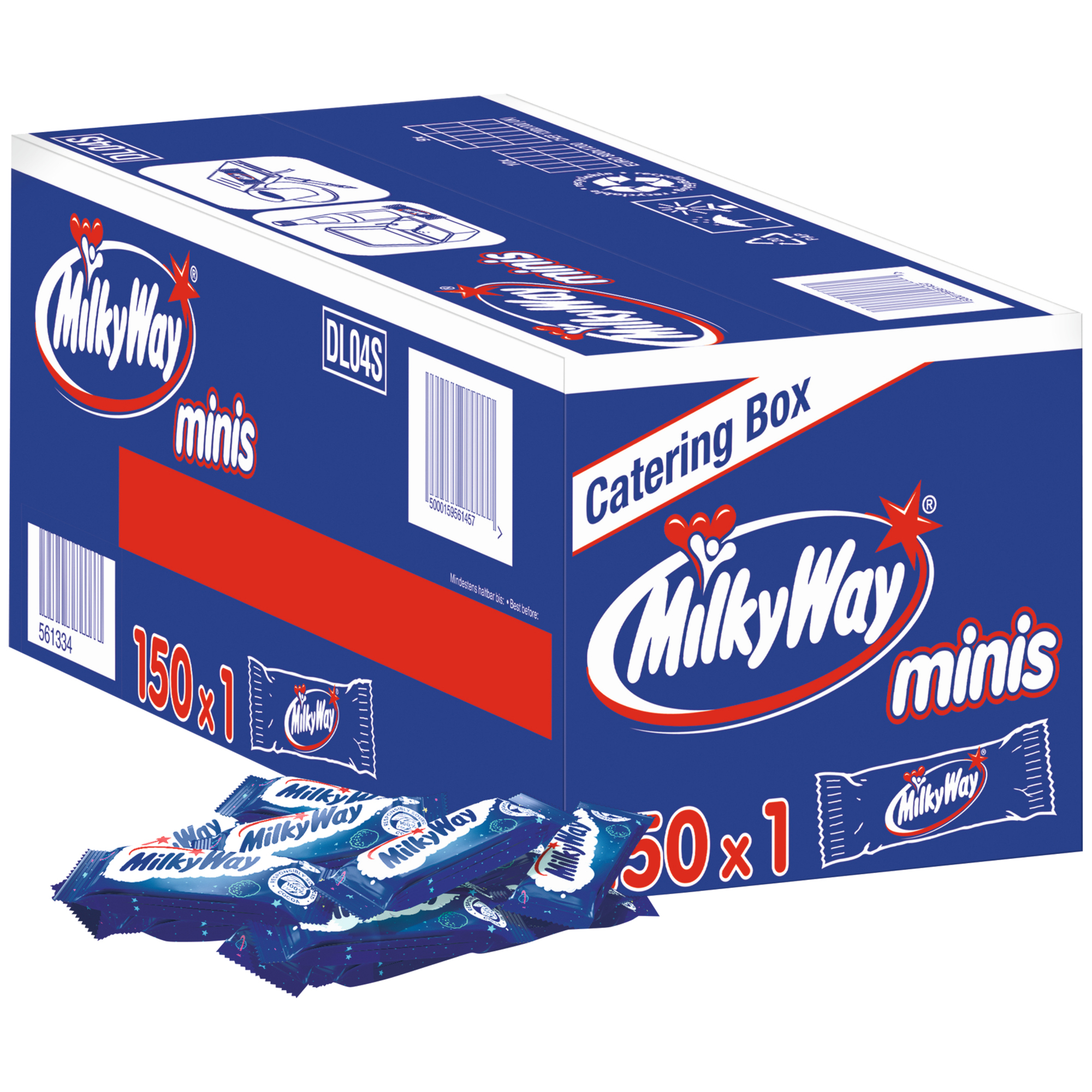 MILKY WAY® Schokoriegel Minis 150 x 15,5 g/Pack.