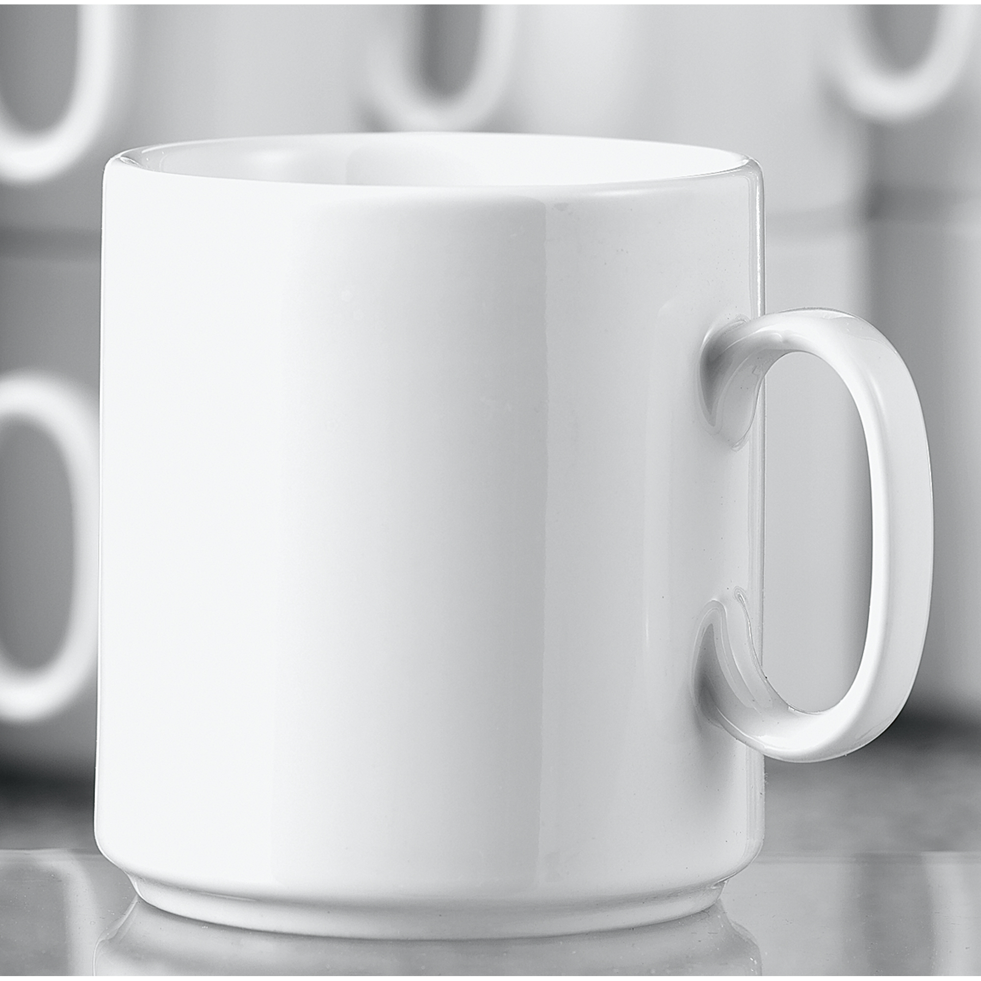 Esmeyer® Kaffeebecher DIANE 280ml Porzellan weiß 6 St./Pack.
