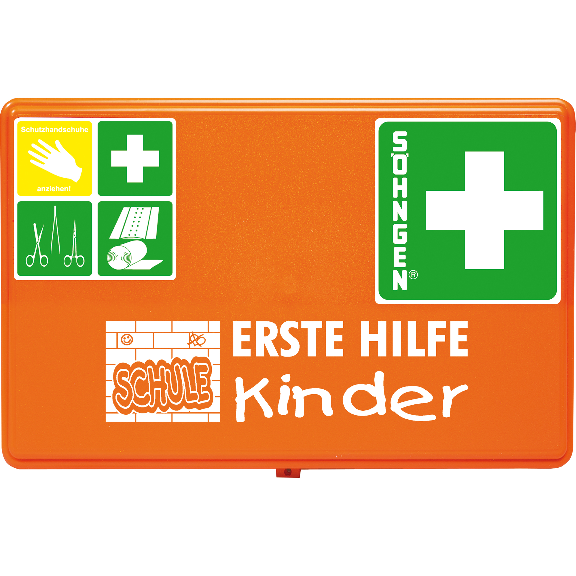 SÖHNGEN® Erste Hilfe Koffer SCHULE ca. 26 x 16 x 8 cm (B x H x T) orange