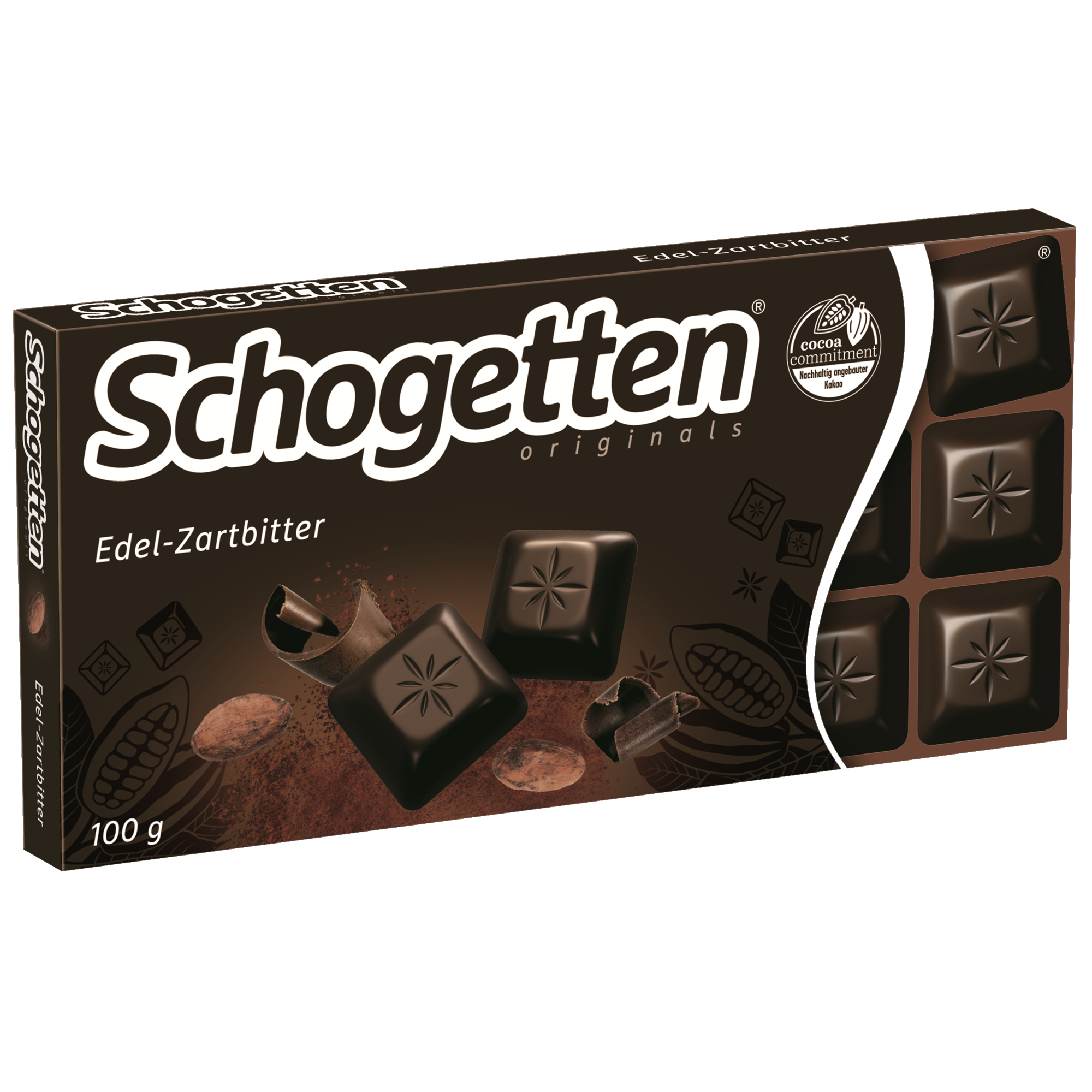 Schogetten Schokolade Edel-Zartbitter 100 g/Pack.