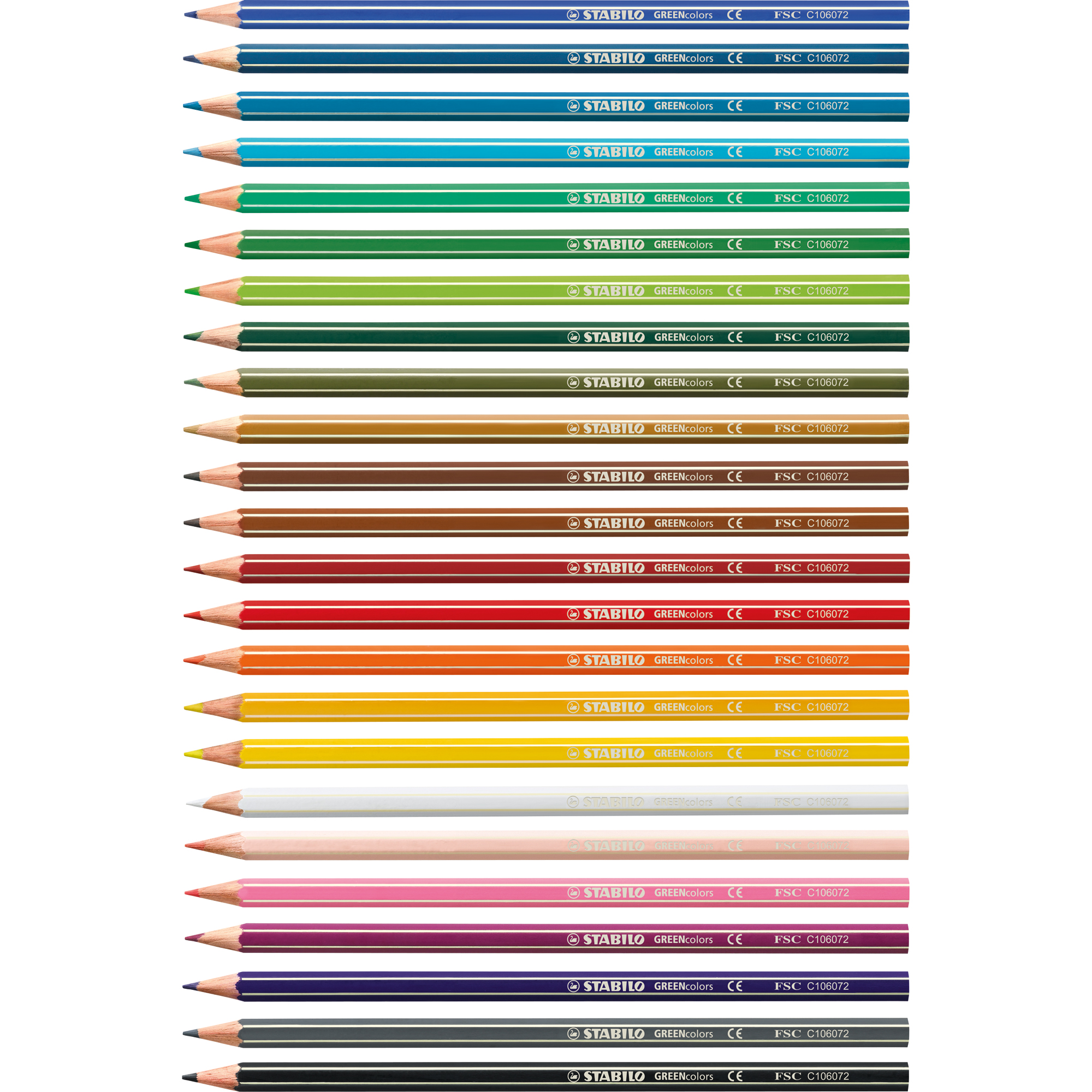 STABILO® Buntstift GREENcolors farbig sortiert 24 St./Pack.