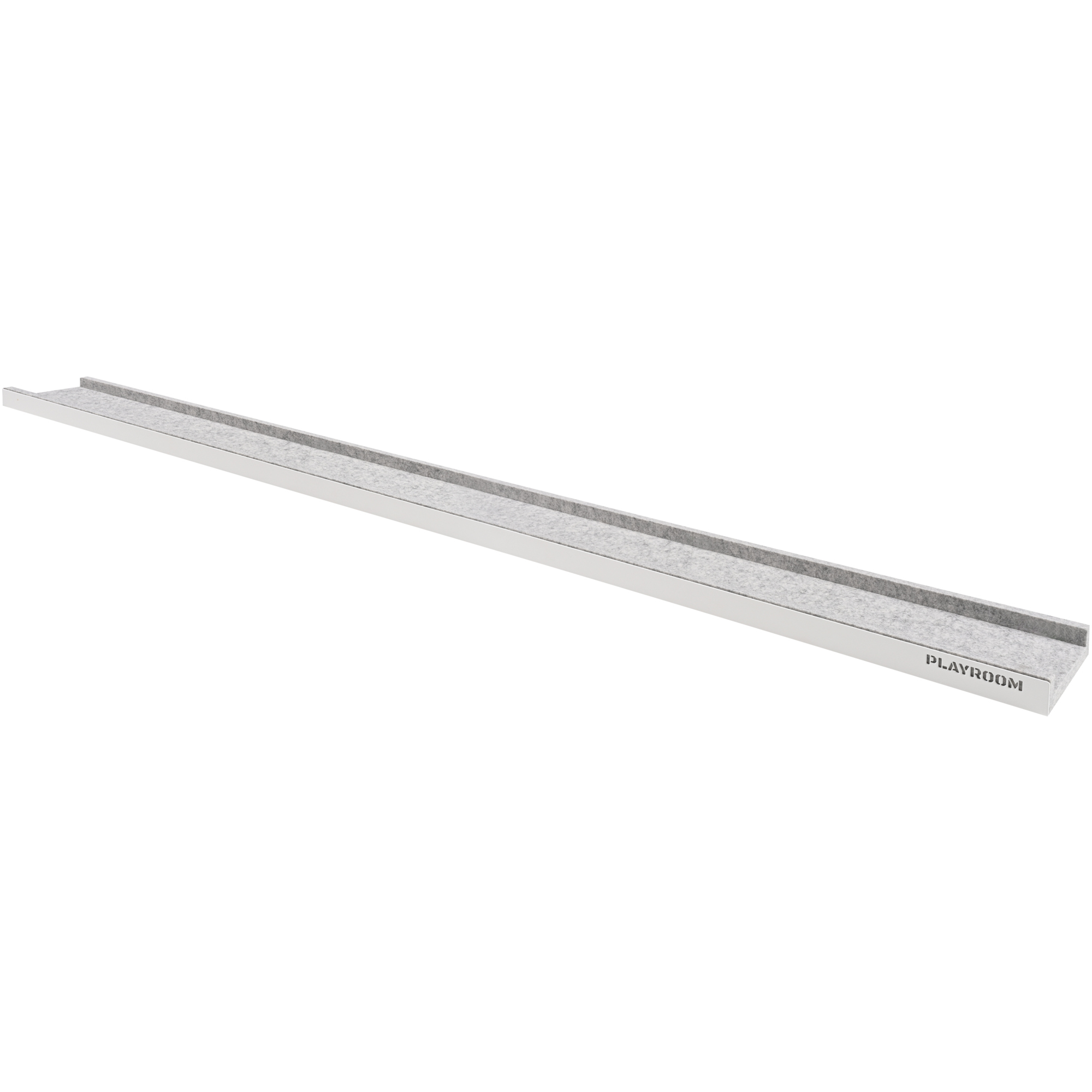 Playroom Regal PLAYBOARD Shelf 1.600 x 30 x 140 mm (B x H x T) 1 Fachboden Metall/PET, recycelt weiß/grau