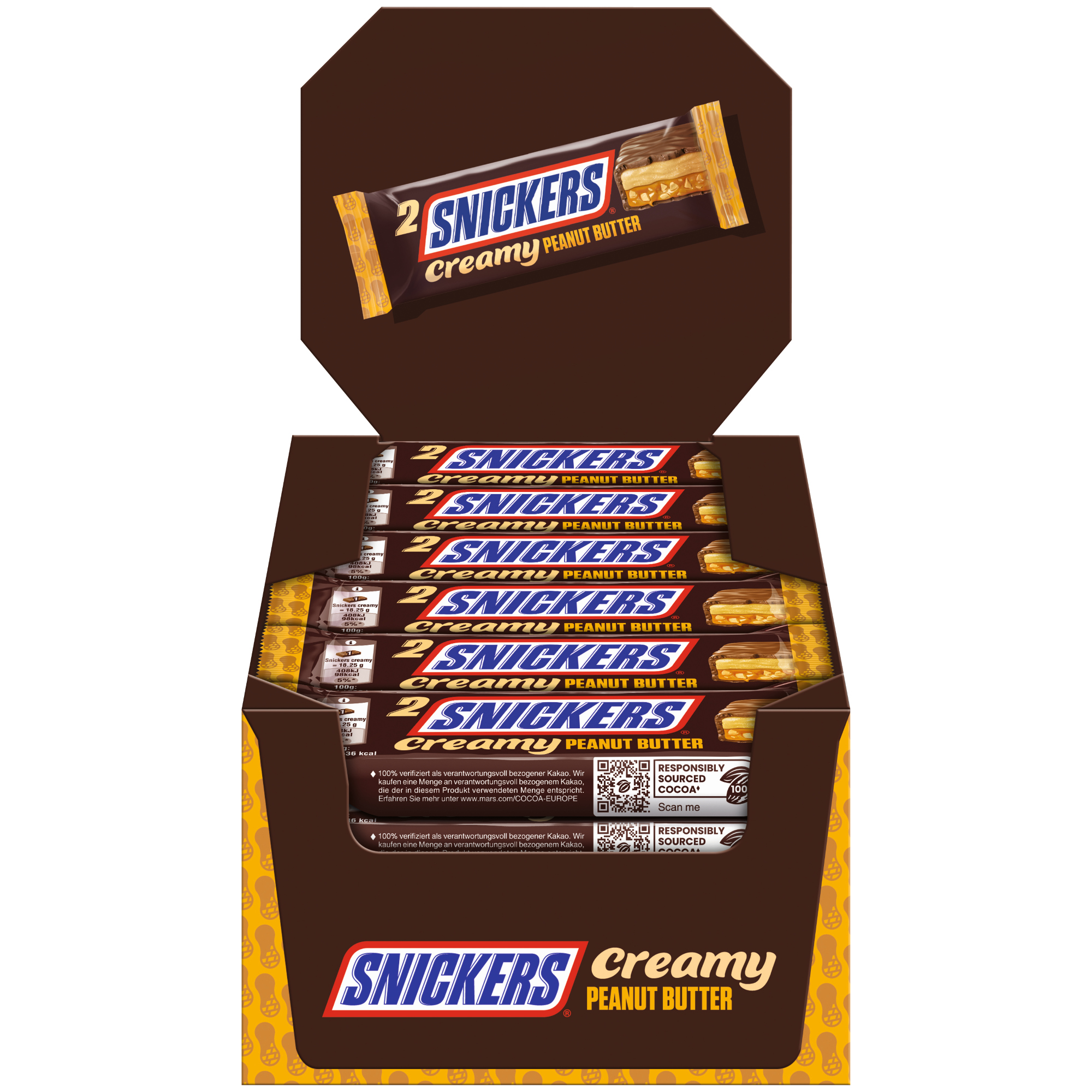 SNICKERS® Schokoriegel Duo Creamy 24 x 36,5 g/Pack.